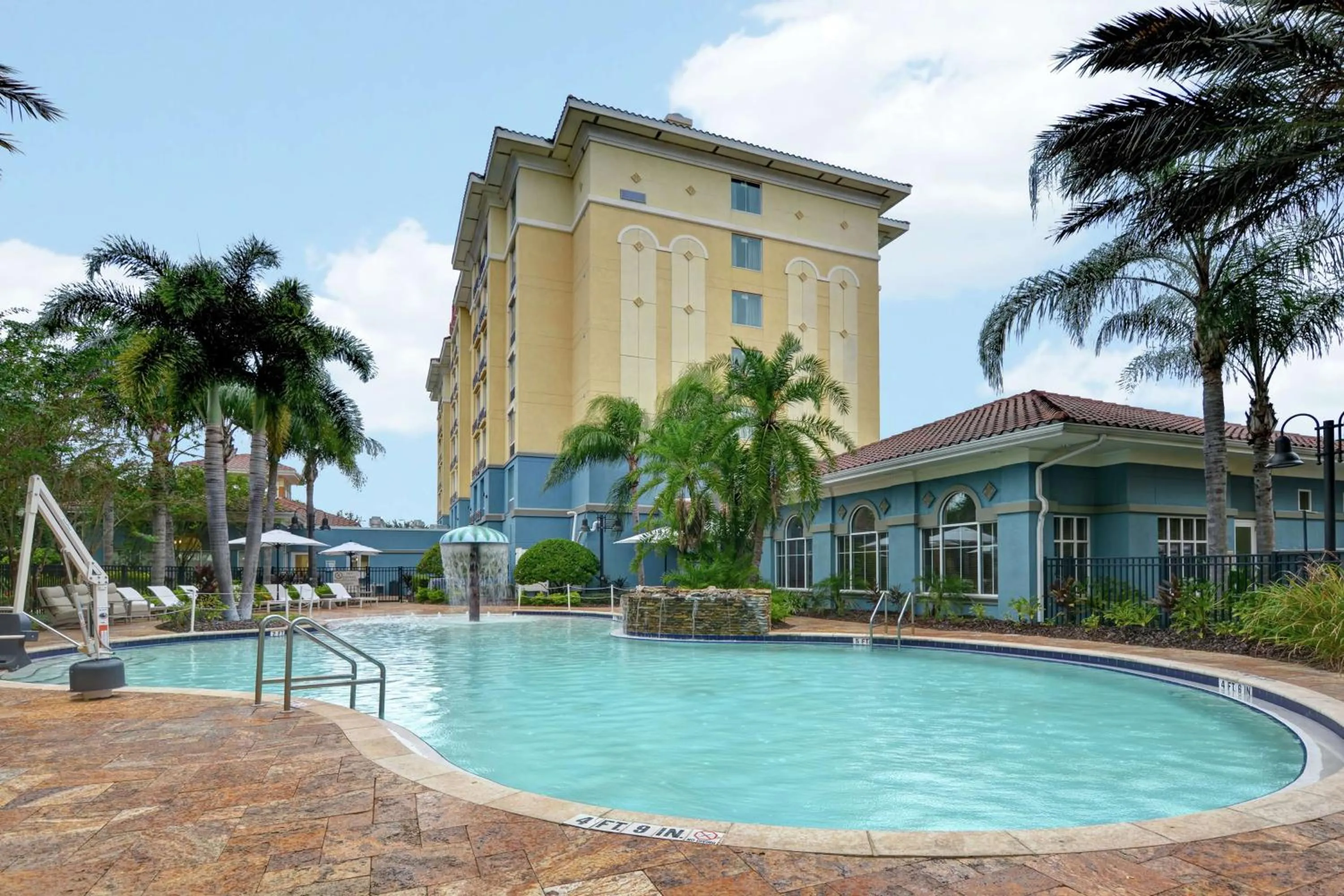 Pool view in Homewood Suites by Hilton Lake Buena Vista Orlando - Newly Renovated!