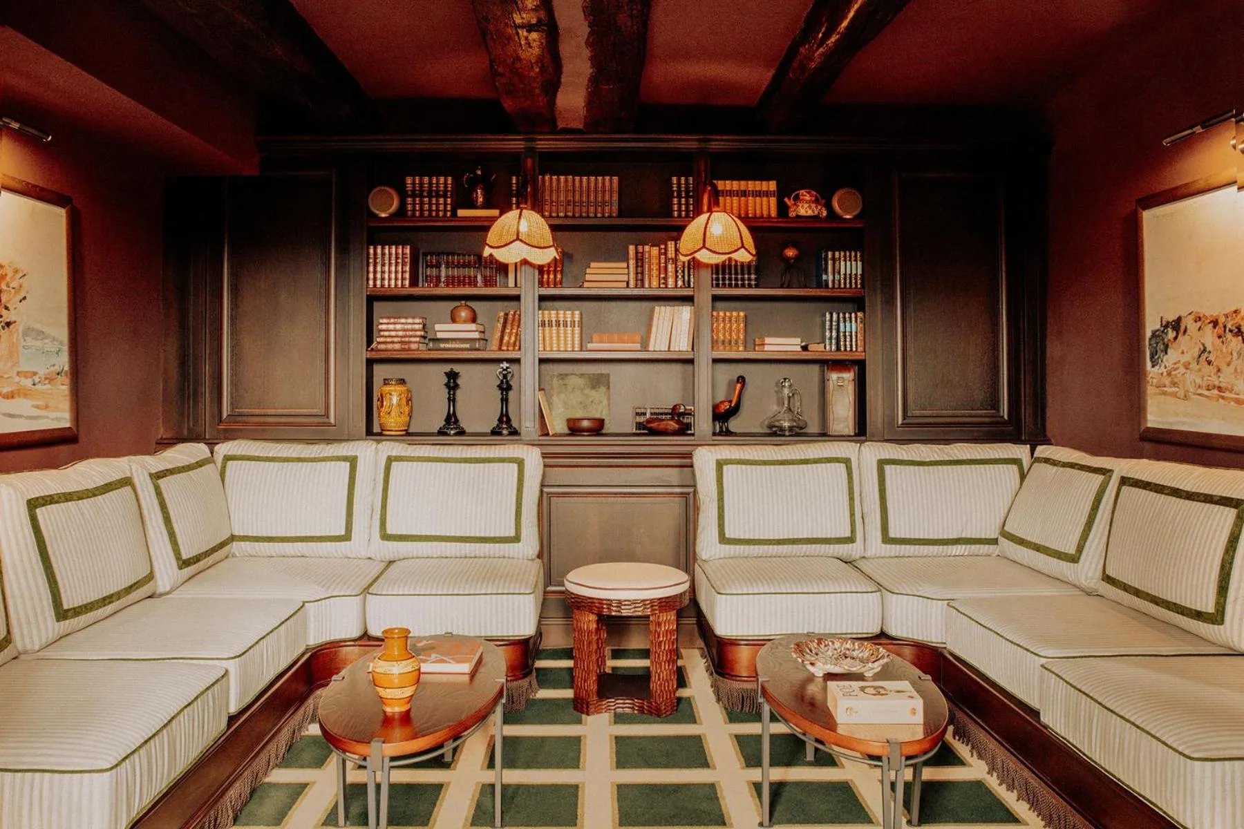 Living room in Le Mas Candille