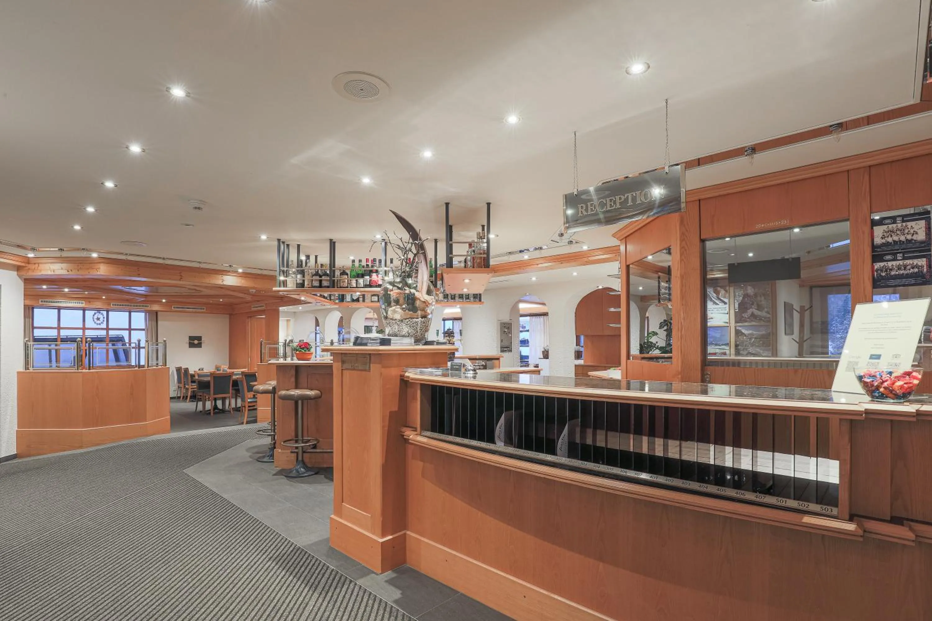 Lobby or reception in Hotel Alpin Superior