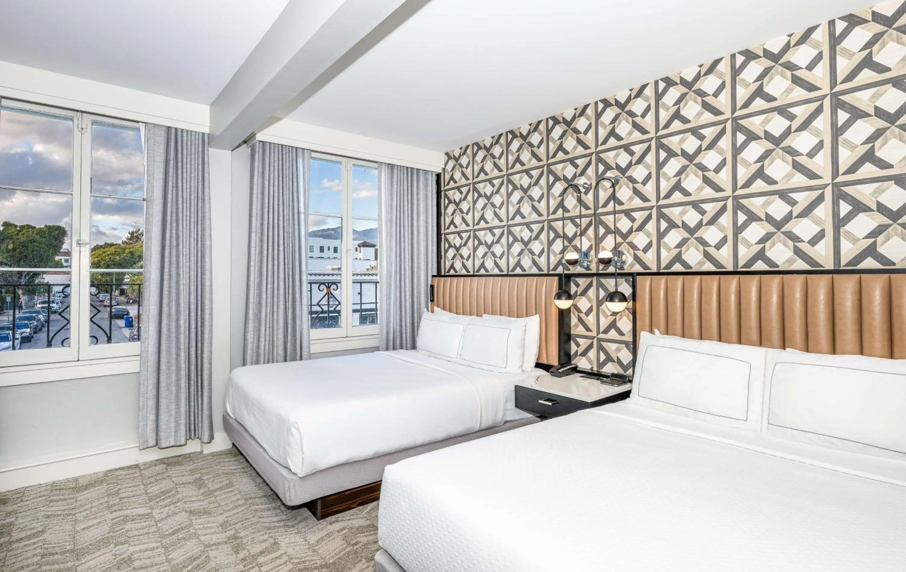 Bed in Hotel Virginia Santa Barbara, Tapestry Collection by Hilton