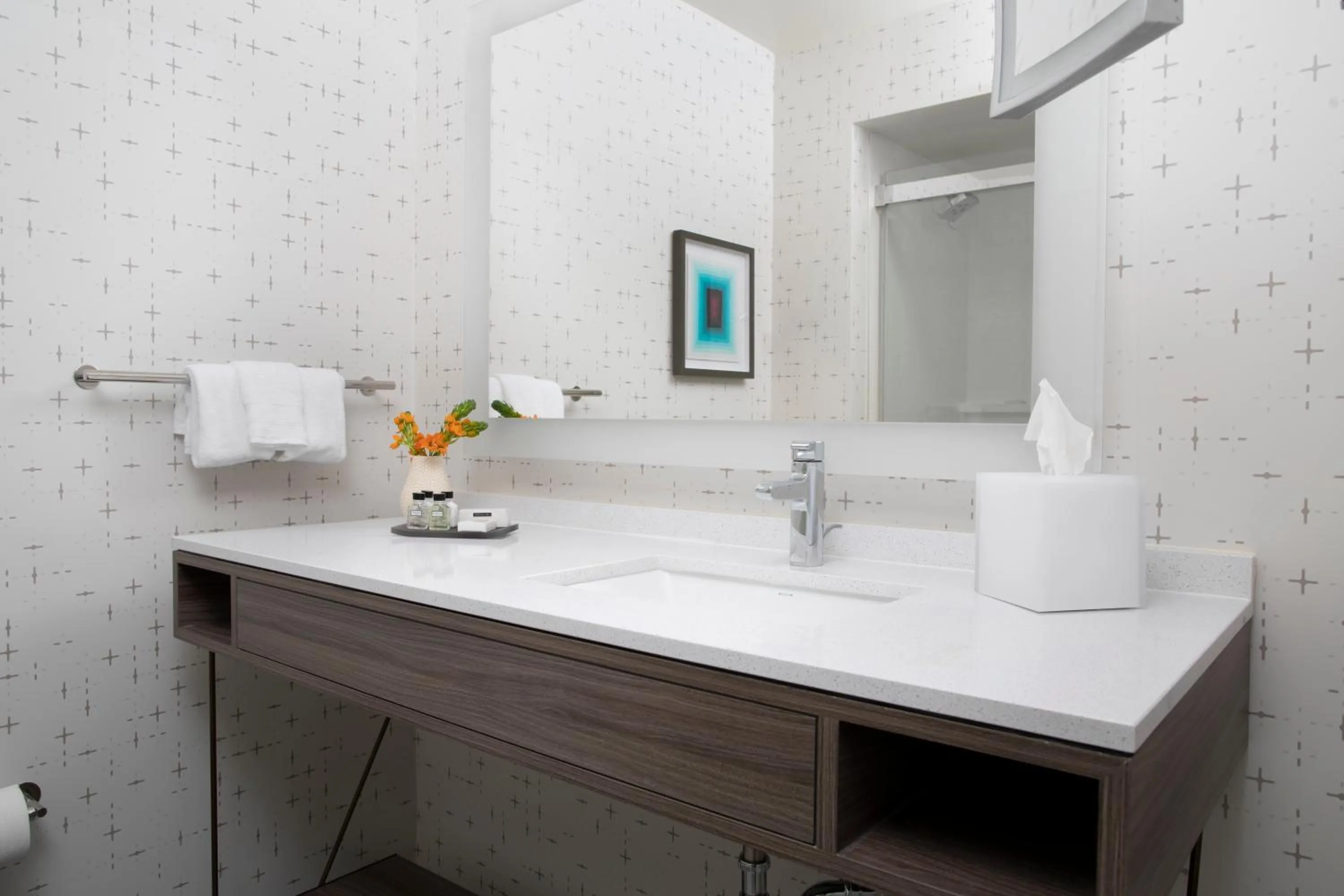 Bathroom in Crowne Plaza Atlanta Perimeter at Ravinia by IHG