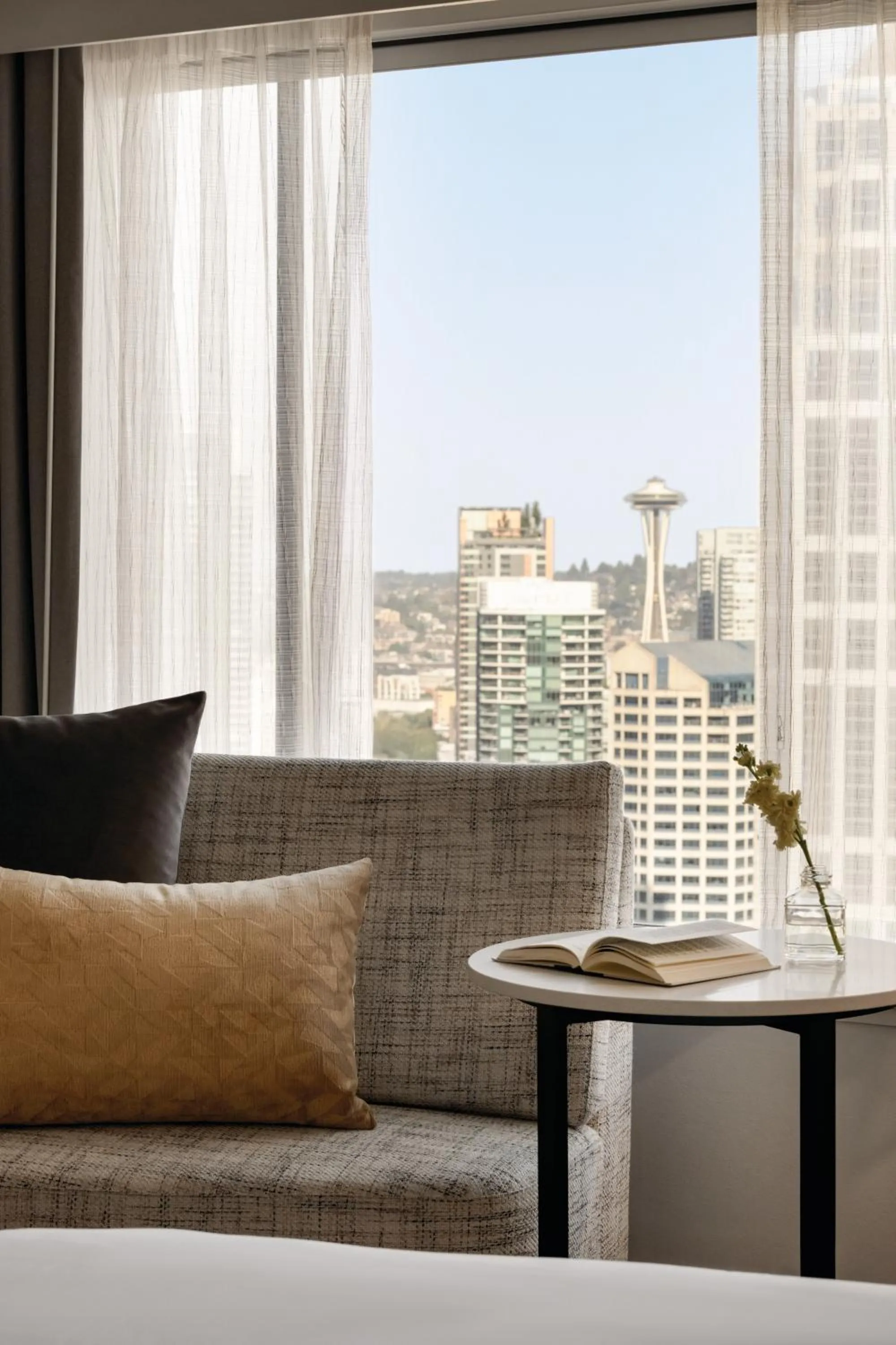 Landmark view in Crowne Plaza Seattle Newly Renovated with No Resort Fee