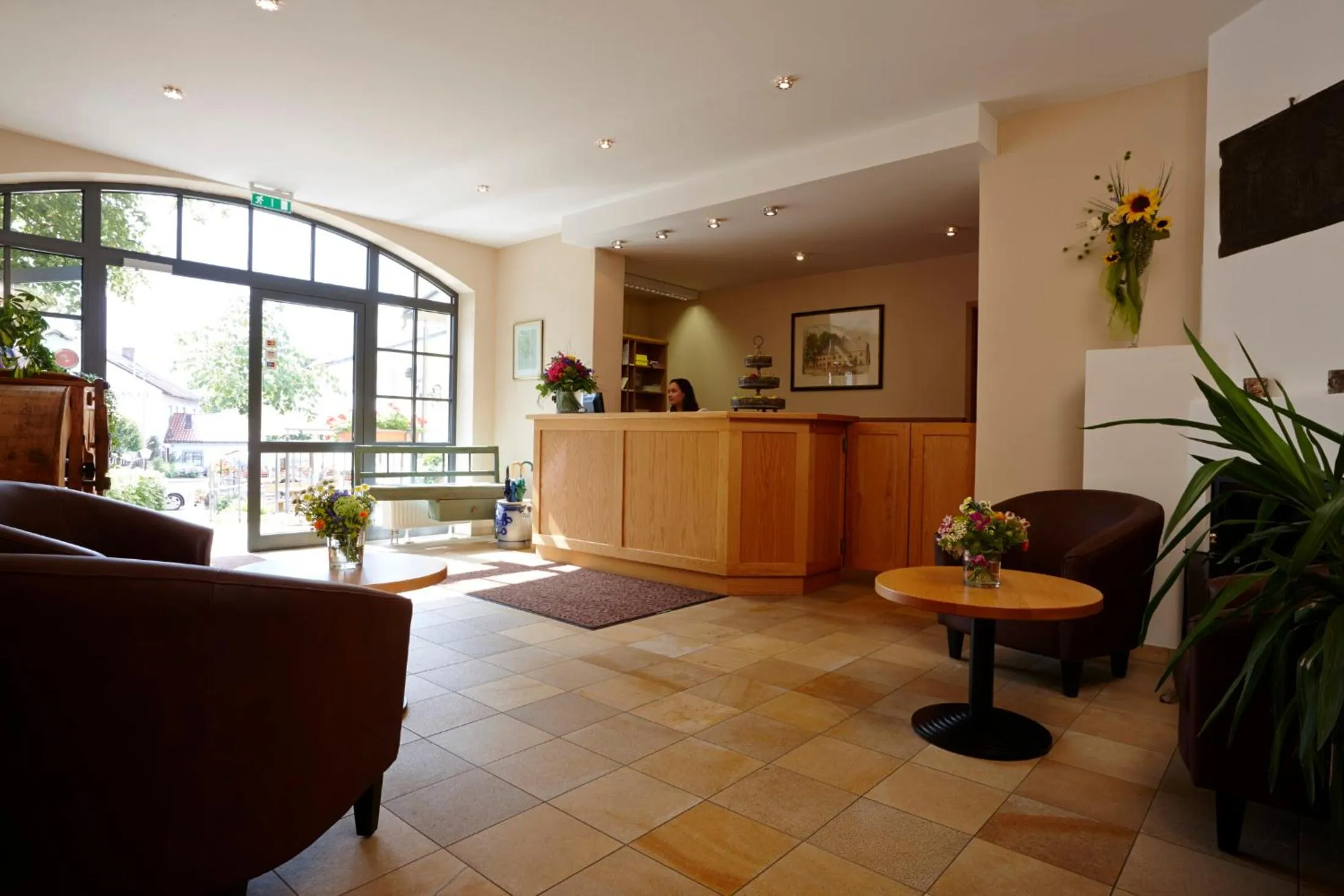 Lobby or reception in Hotel Eberl