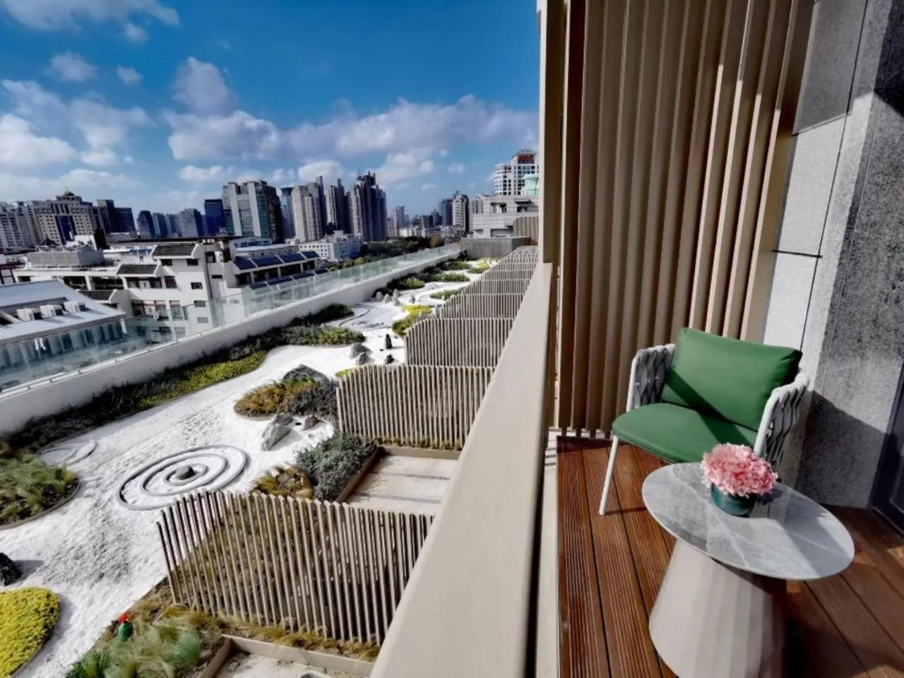 Balcony/Terrace in Blossom House Shanghai On The Bund