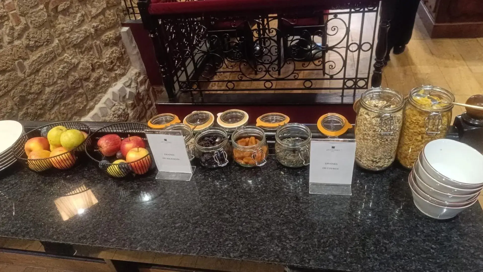 Buffet breakfast in Hotel Les Théâtres Buffet breakfast in Hotel Les Théâtres