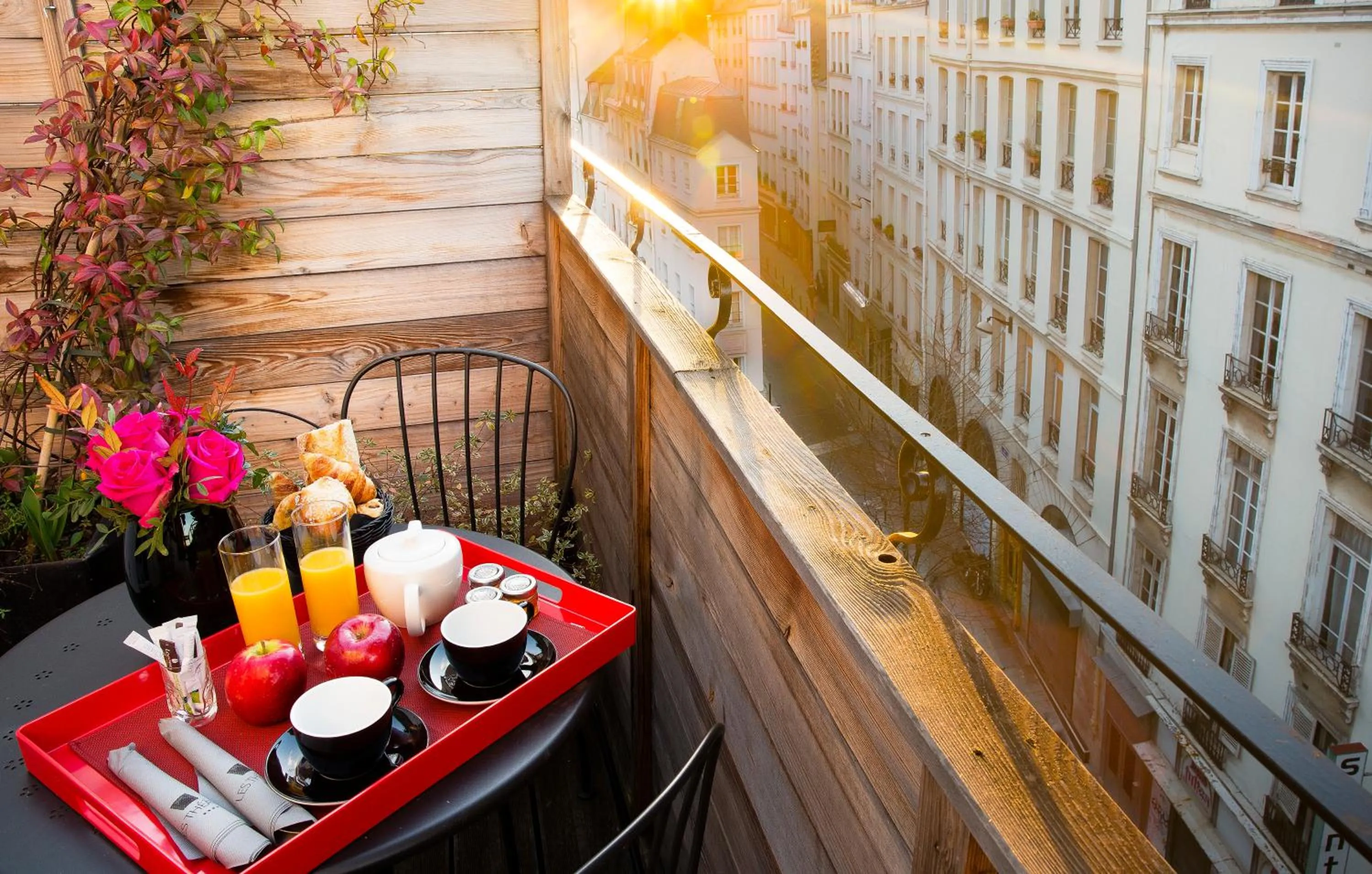 Balcony/Terrace in Hotel Les Théâtres