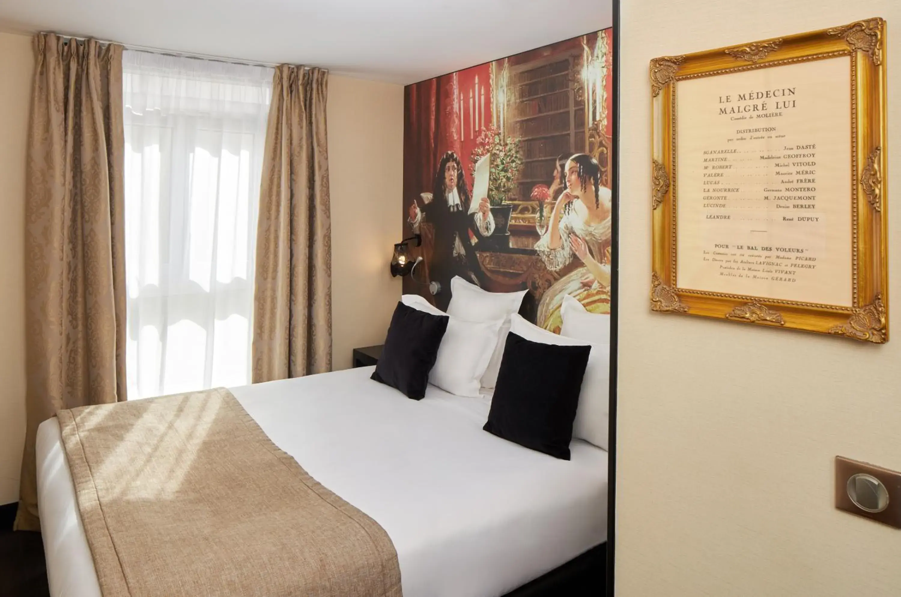 Bed in Hotel Les Théâtres Bed in Hotel Les Théâtres