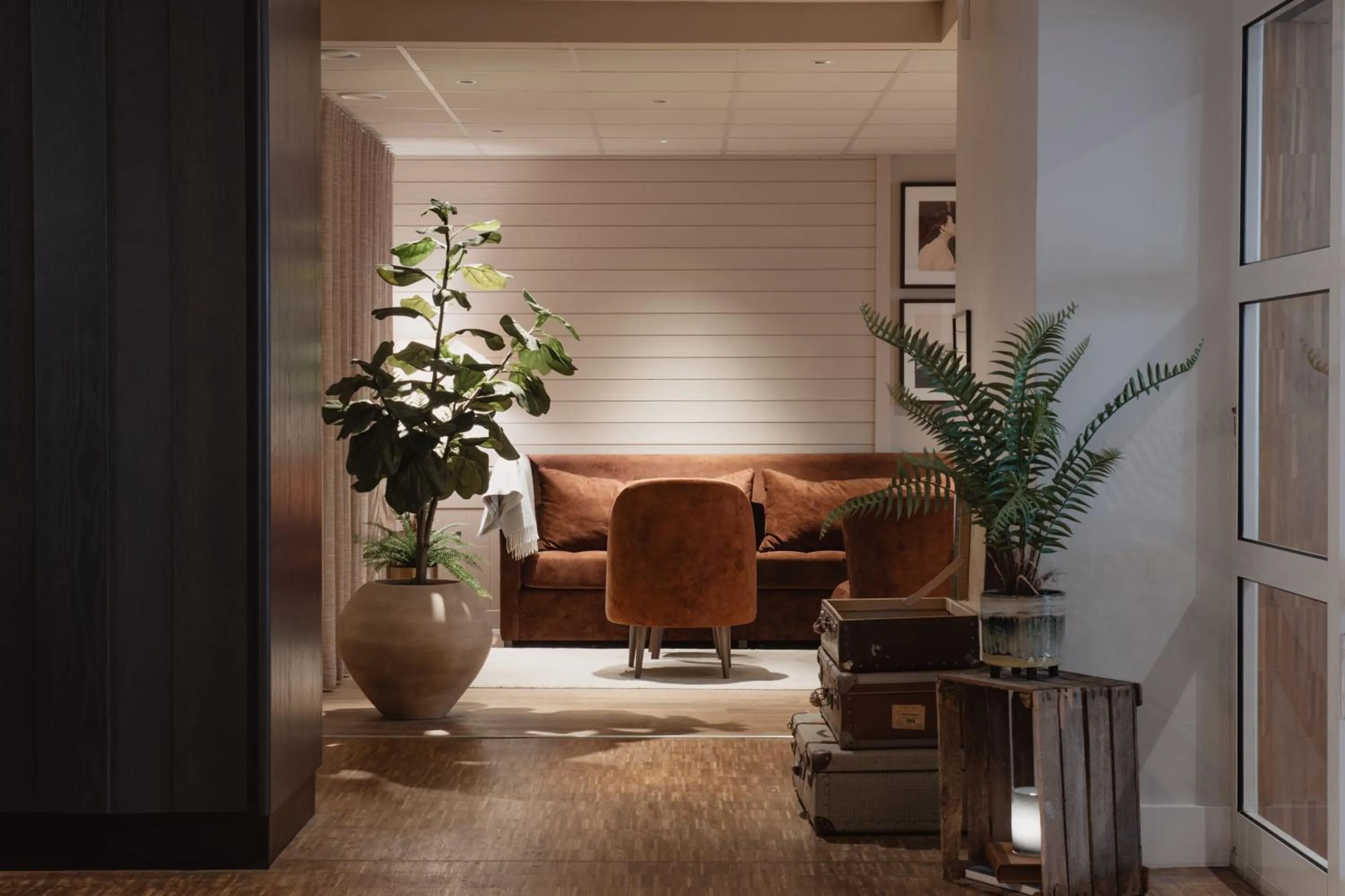 Lobby or reception in Home Hotel Fregatten