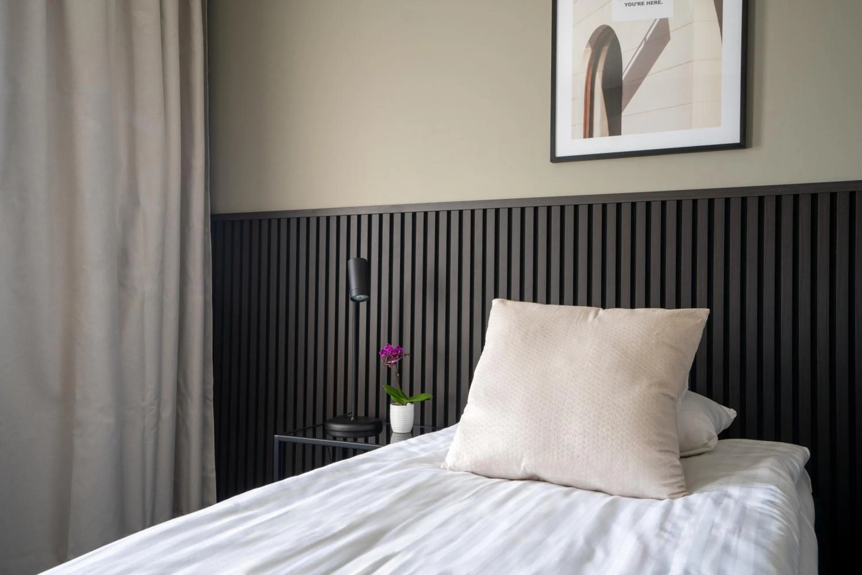 Bed in VICI Hotels Linköping