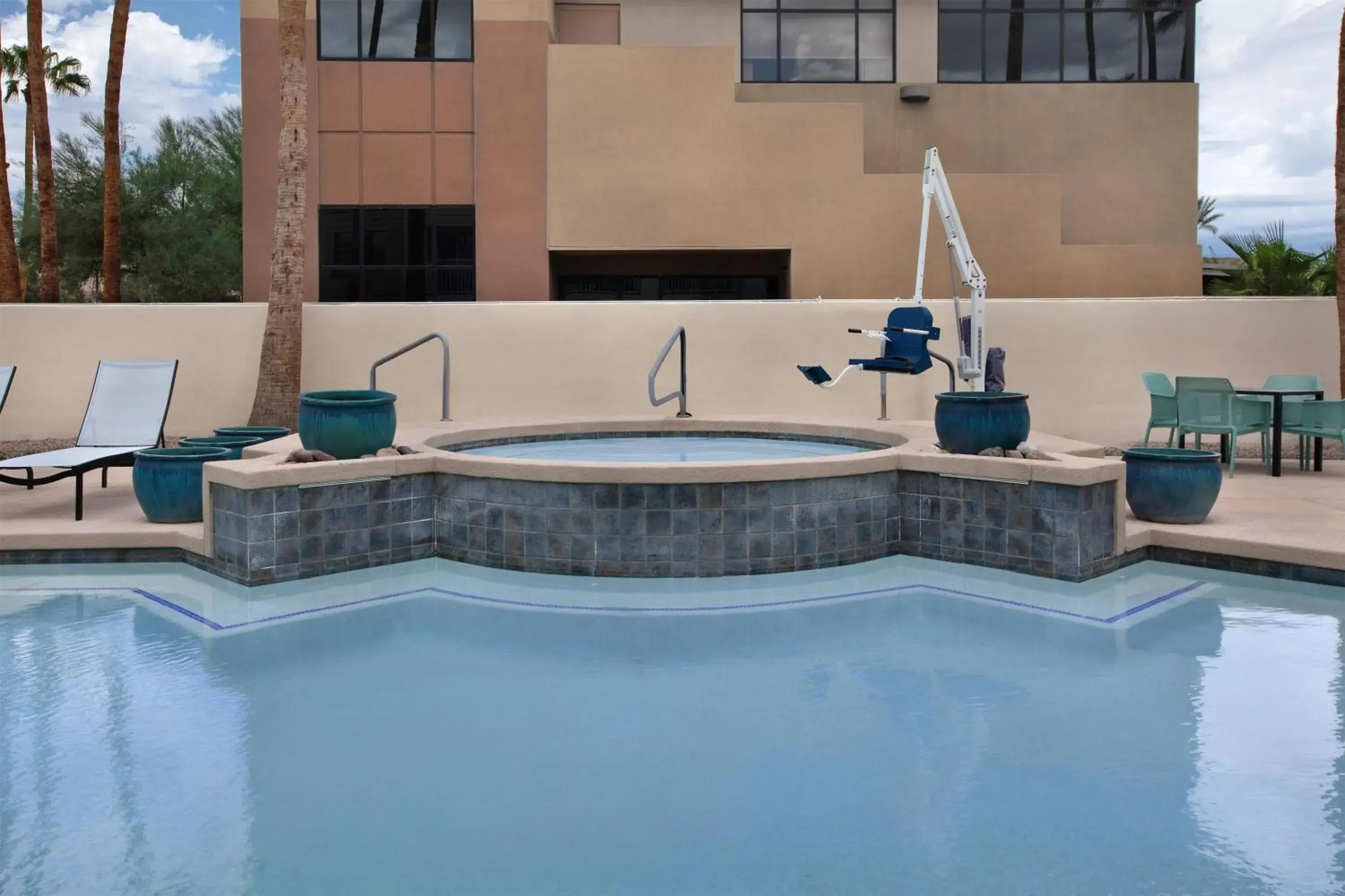 Pool view in Home2 Suites by Hilton Scottsdale Old Town Pool view in Home2 Suites by Hilton Scottsdale Old Town