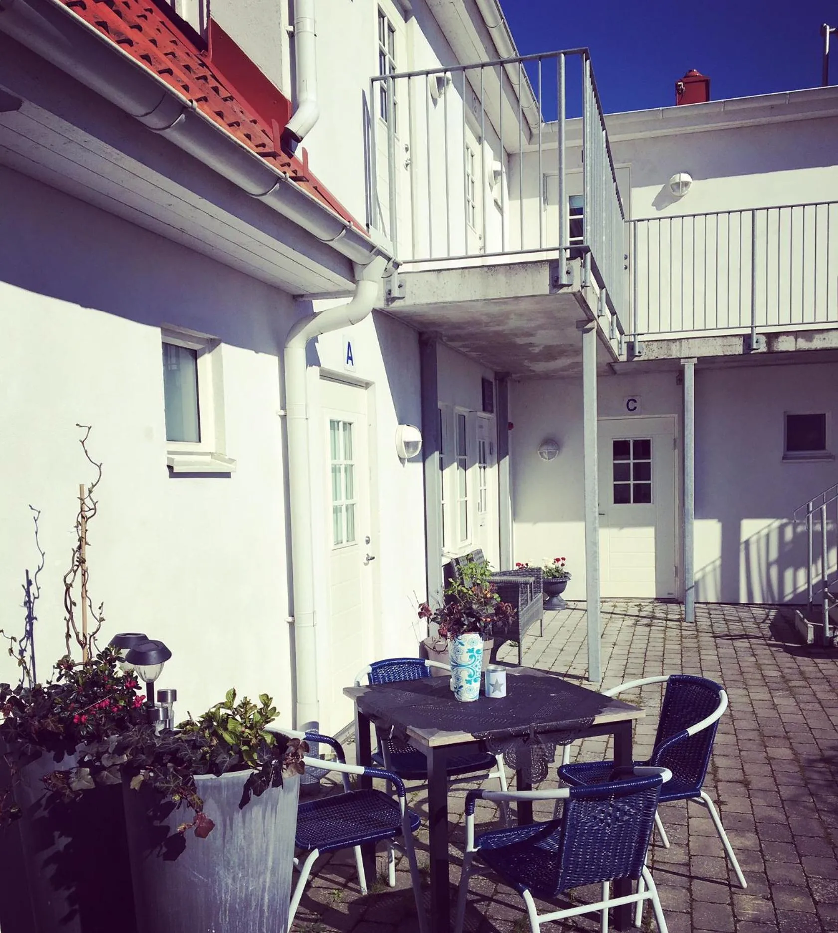 Patio in Hotell Vellingebacken