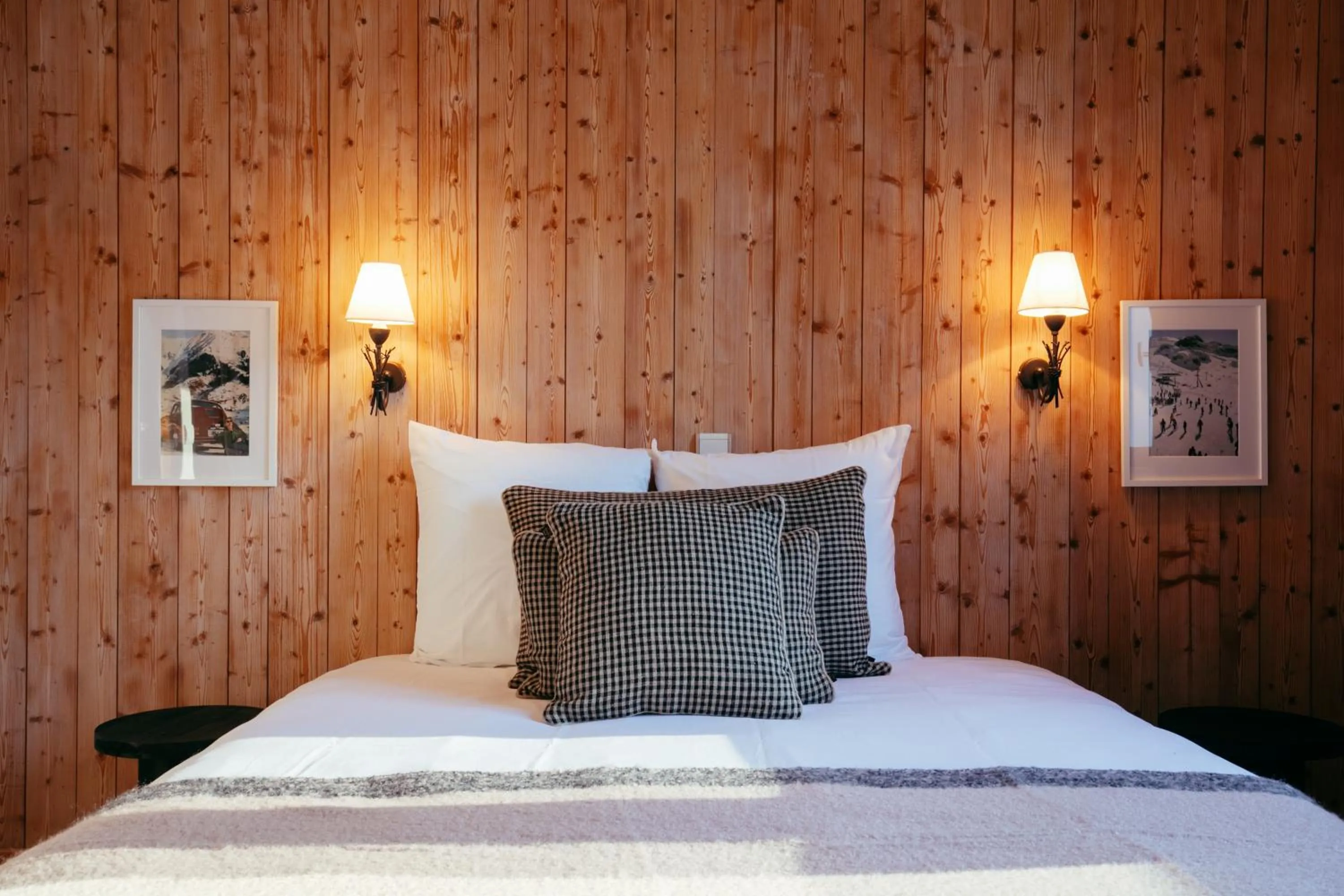 Bed in Hôtel Le Caprice Des Neiges Combloux