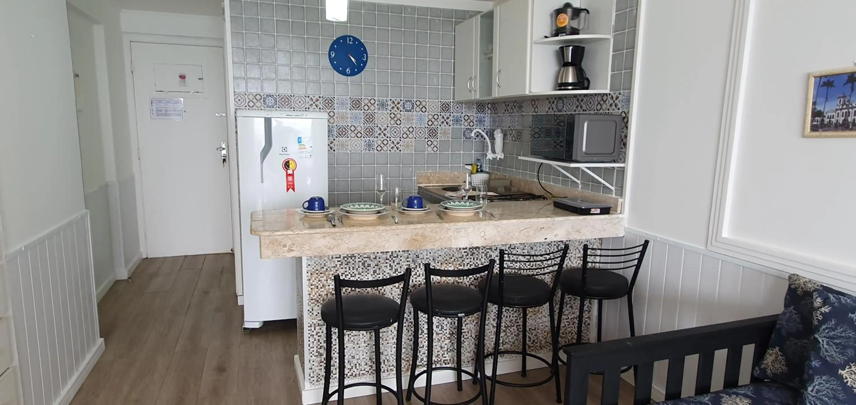 Kitchen or kitchenette in Farol Barra Flat