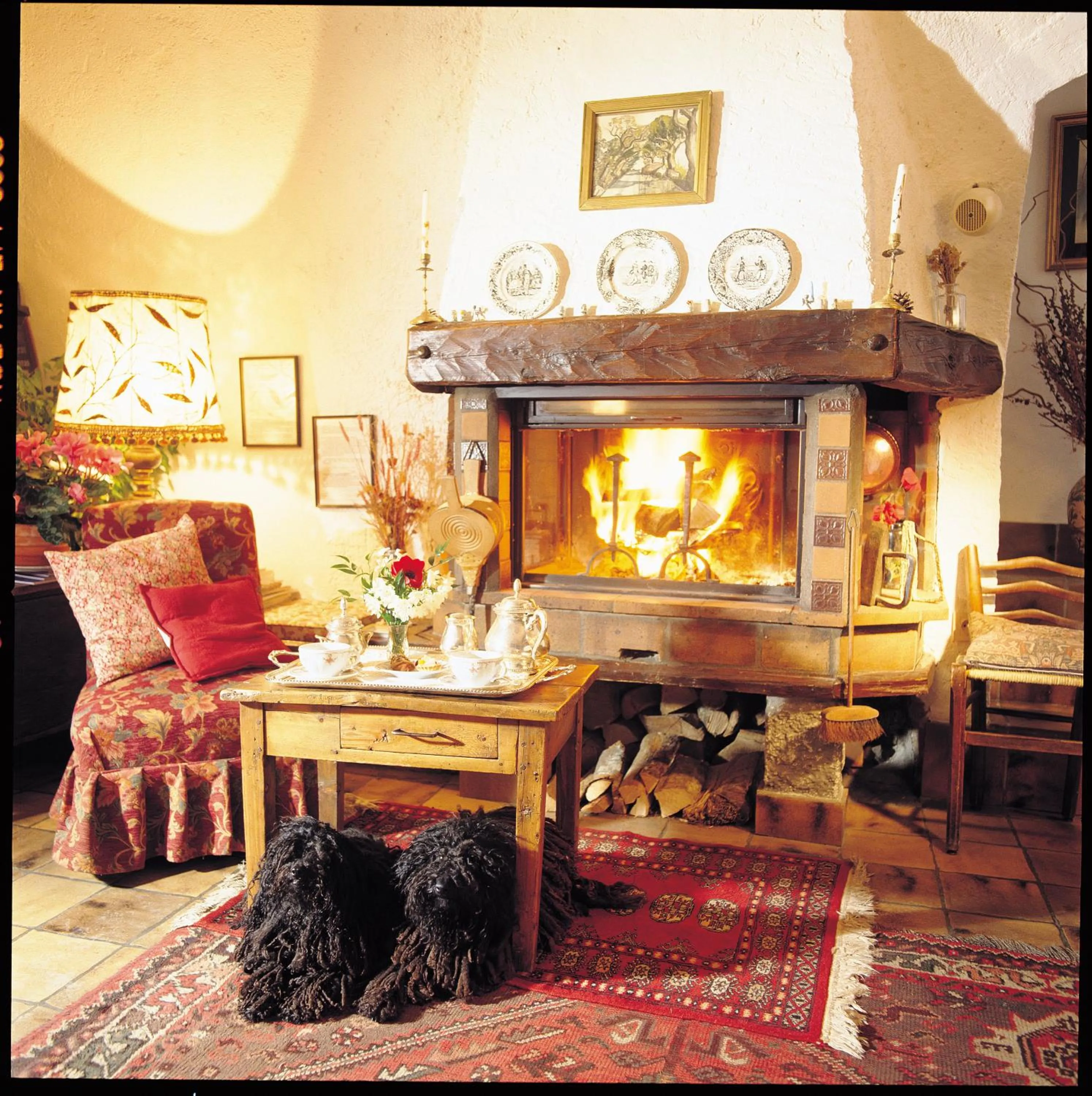 Lobby or reception in L'Auberge du Choucas