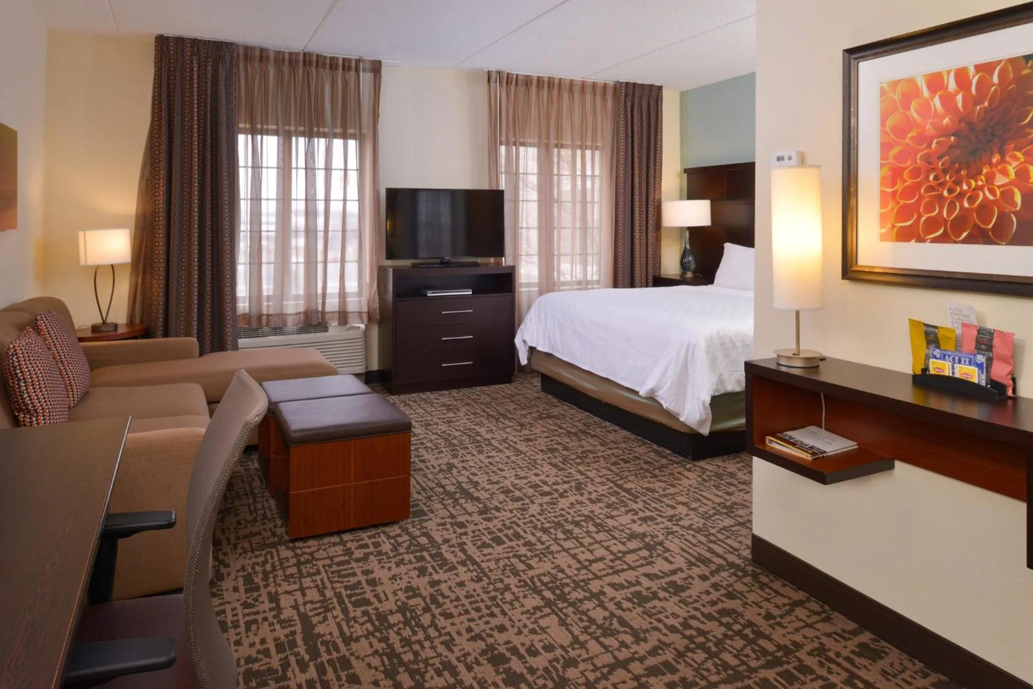 Photo of the whole room, Bed in Staybridge Suites Indianapolis-Fishers by IHG