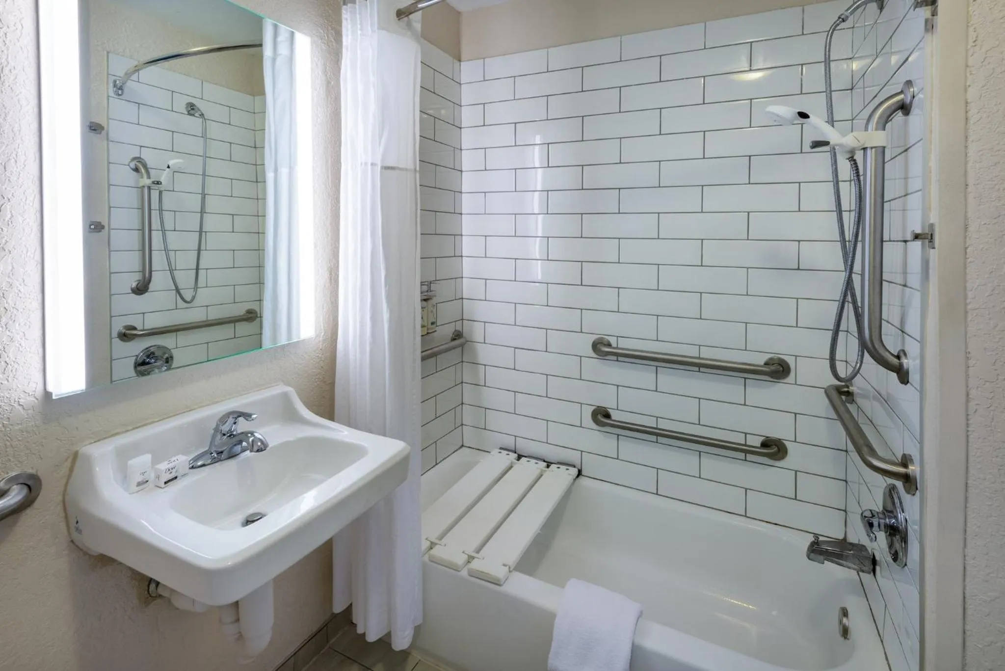 Bathroom in Candlewood Suites Chesapeake-Suffolk by IHG