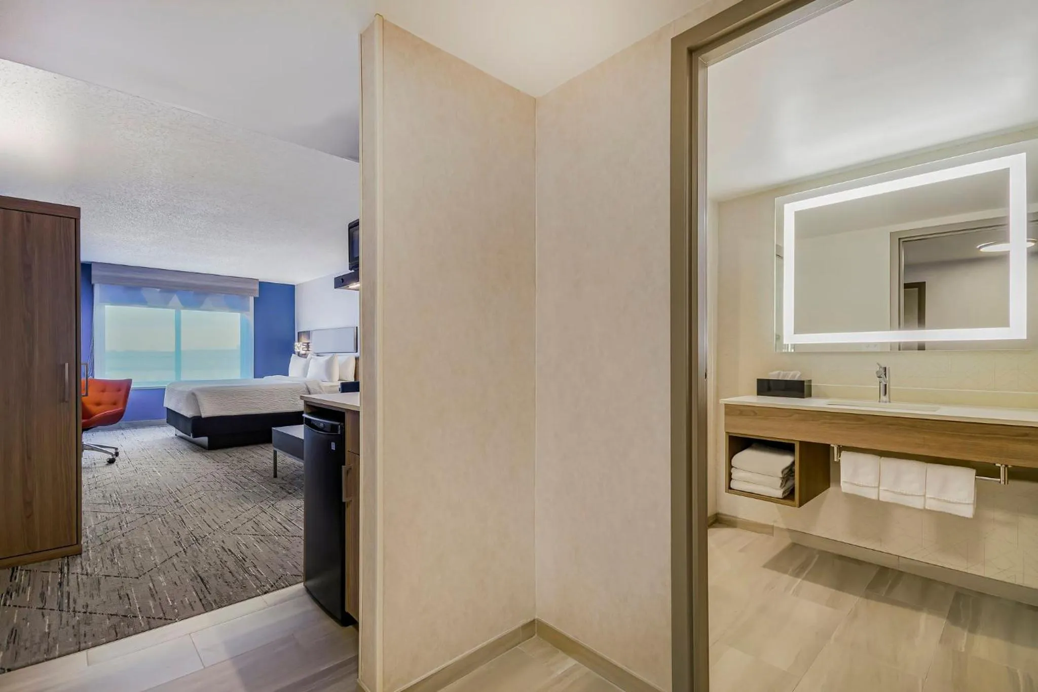 Bedroom in Holiday Inn Express & Suites Buffalo Airport by IHG