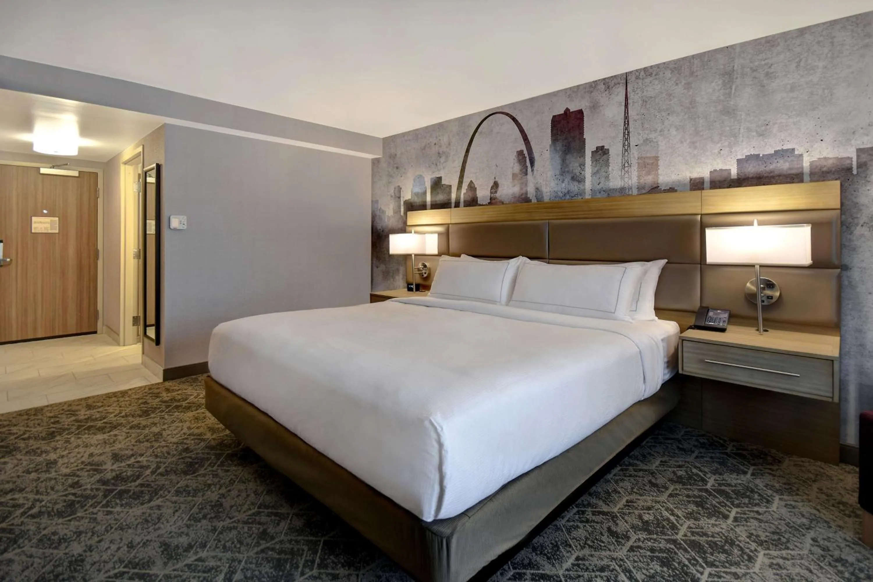 Bed in DoubleTree by Hilton St. Louis Airport, MO