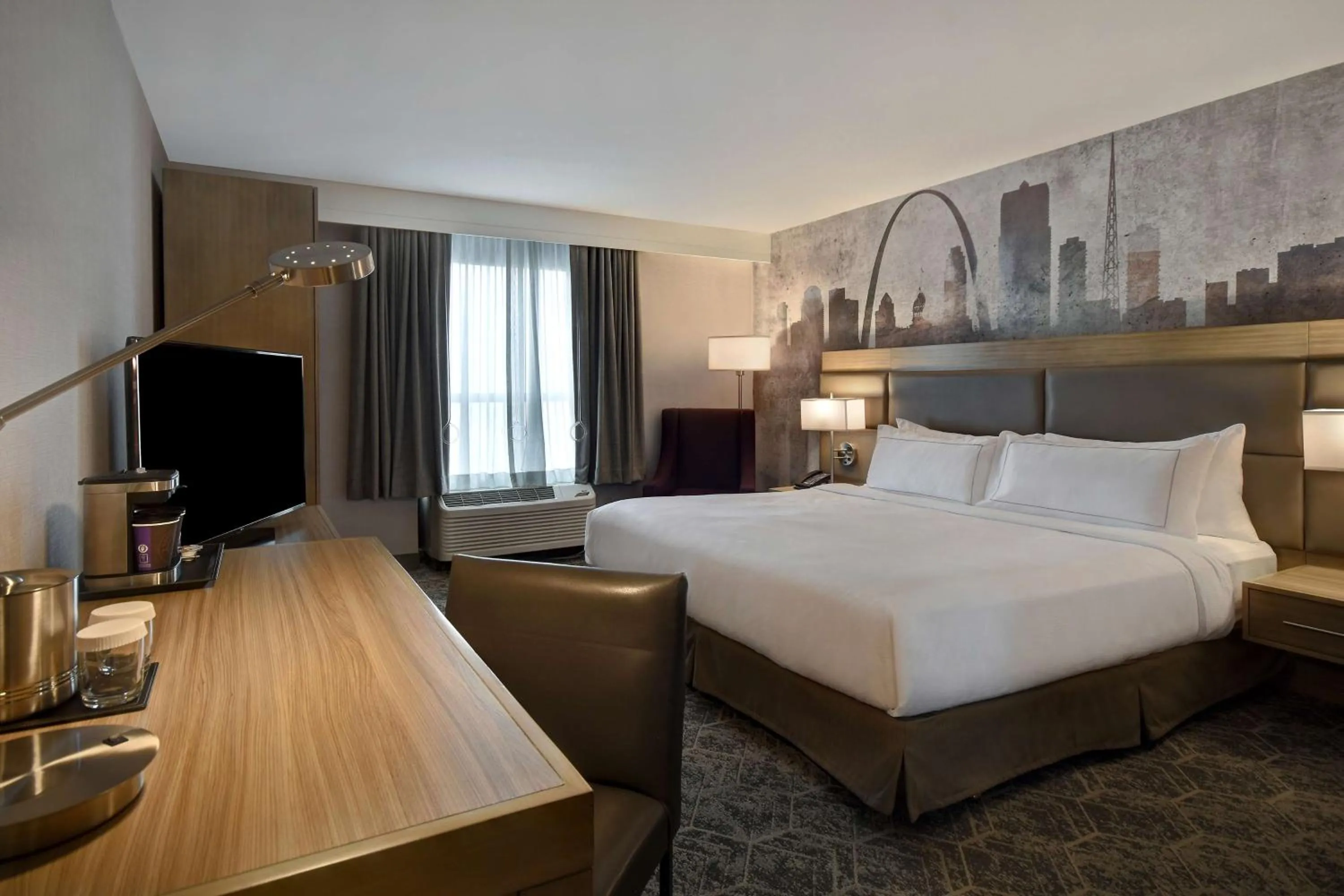 Bed in DoubleTree by Hilton St. Louis Airport, MO