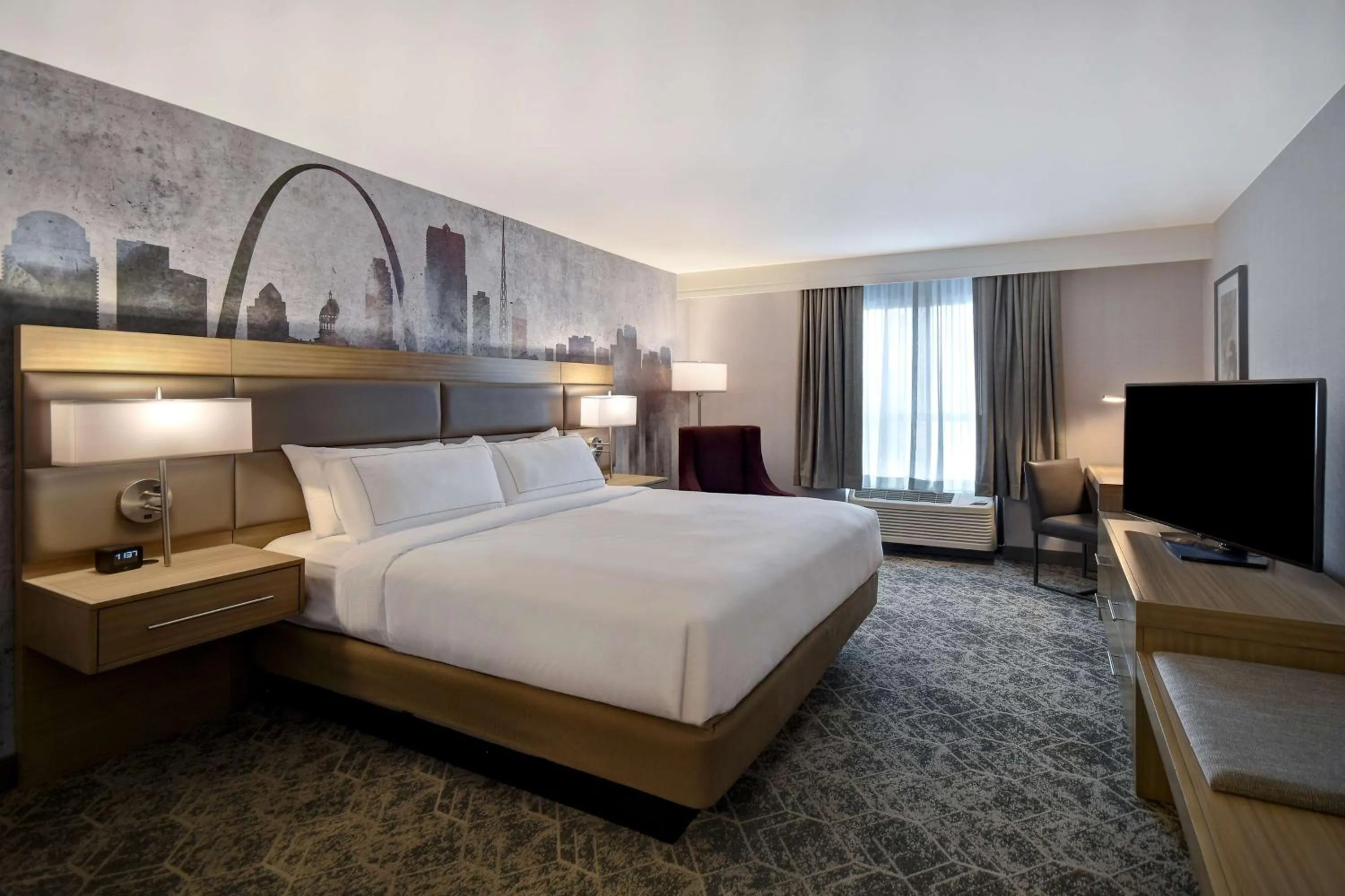 Bed in DoubleTree by Hilton St. Louis Airport, MO