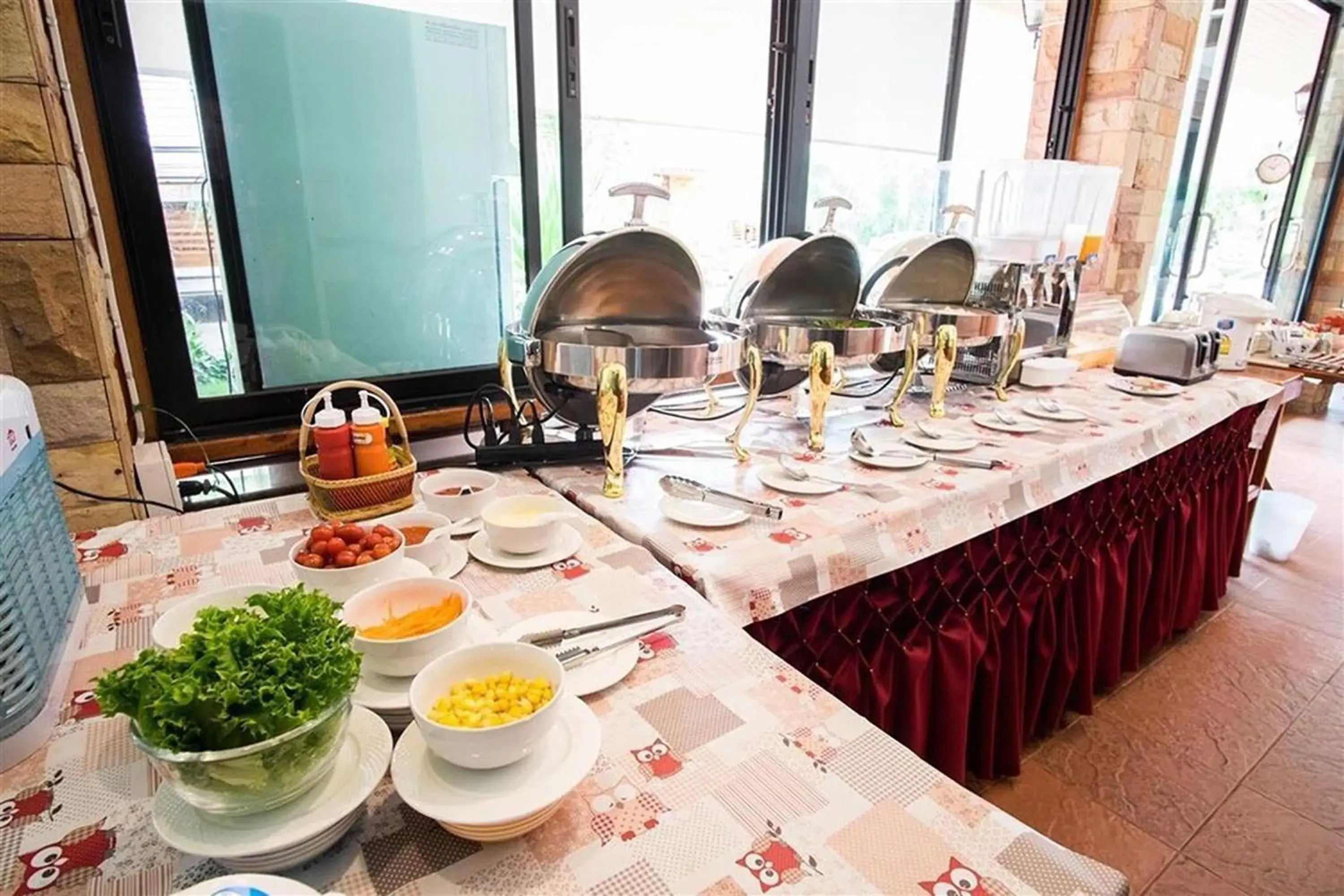 Buffet breakfast in Ruentara Resort & Villa Buffet breakfast in Ruentara Resort & Villa