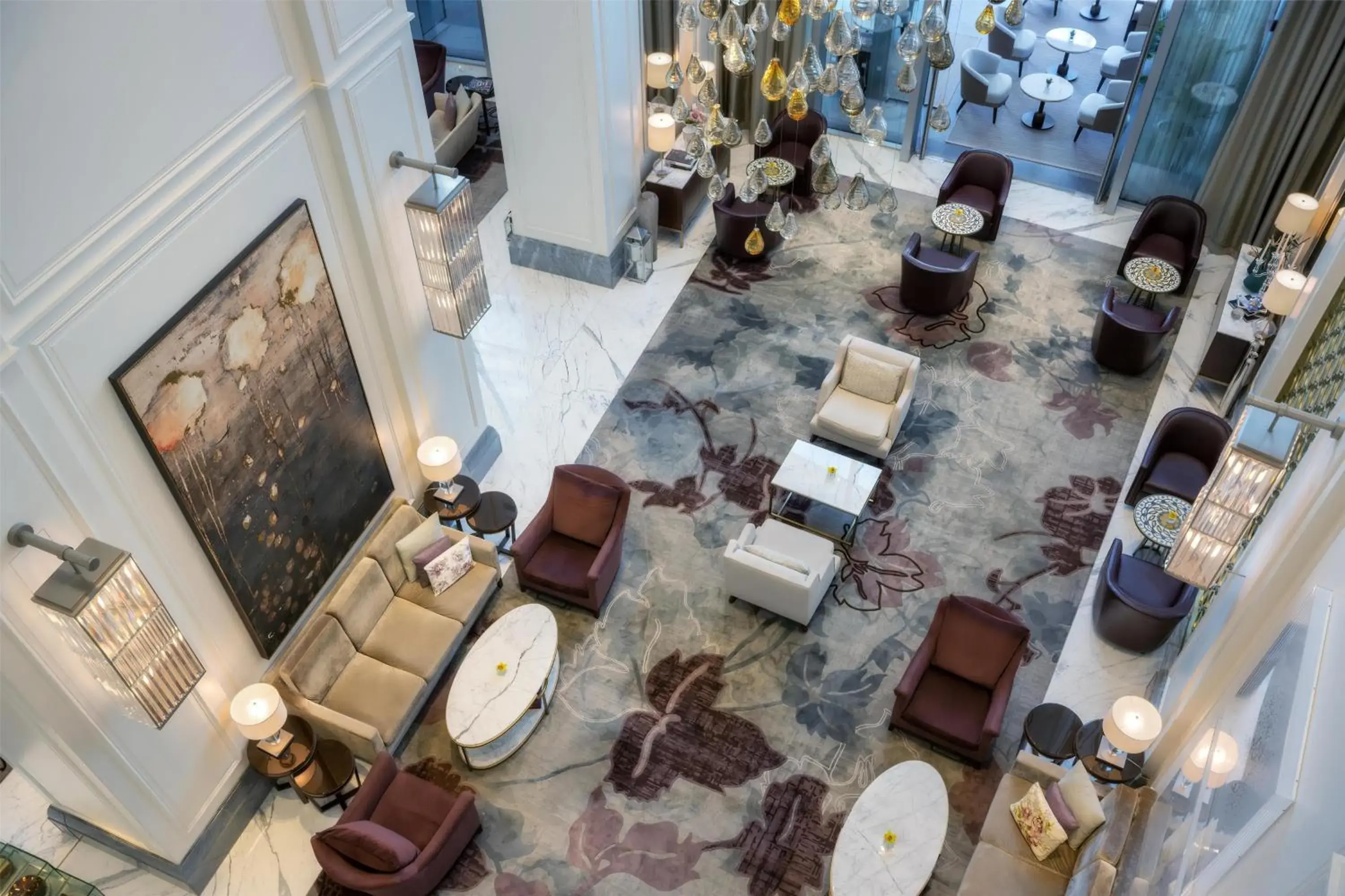 Lobby or reception in Kempinski The Boulevard Dubai Lobby or reception in Kempinski The Boulevard Dubai