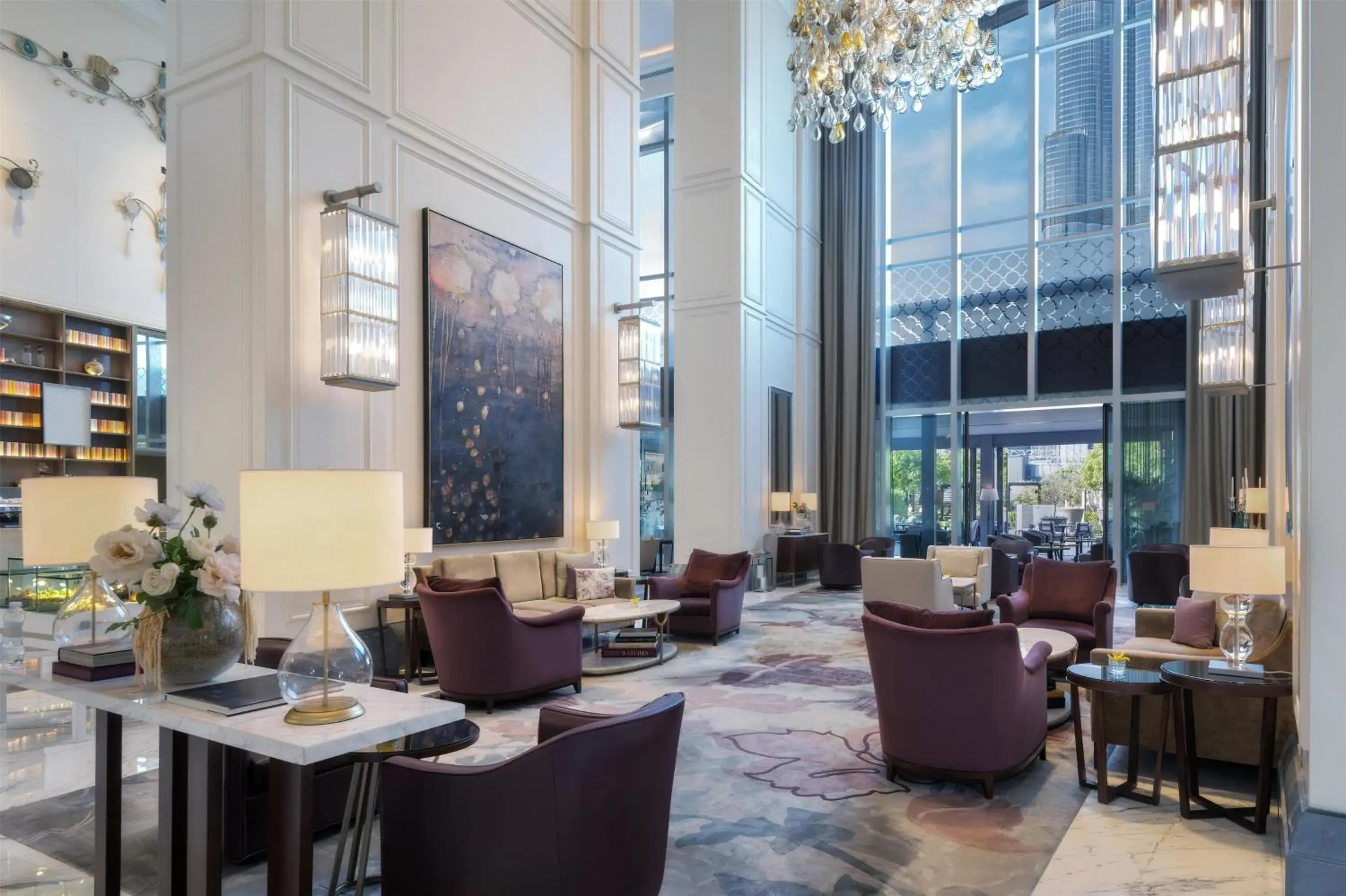 Lobby or reception in Kempinski The Boulevard Dubai Lobby or reception in Kempinski The Boulevard Dubai