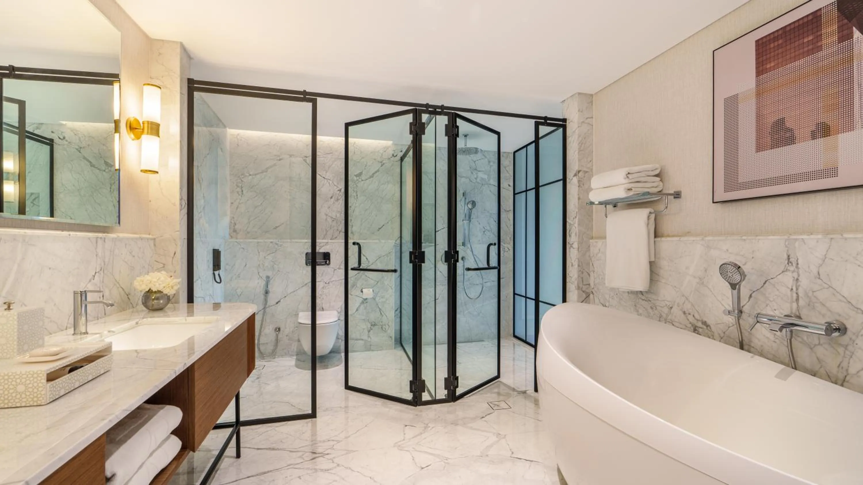 Bathroom in Kempinski The Boulevard Dubai