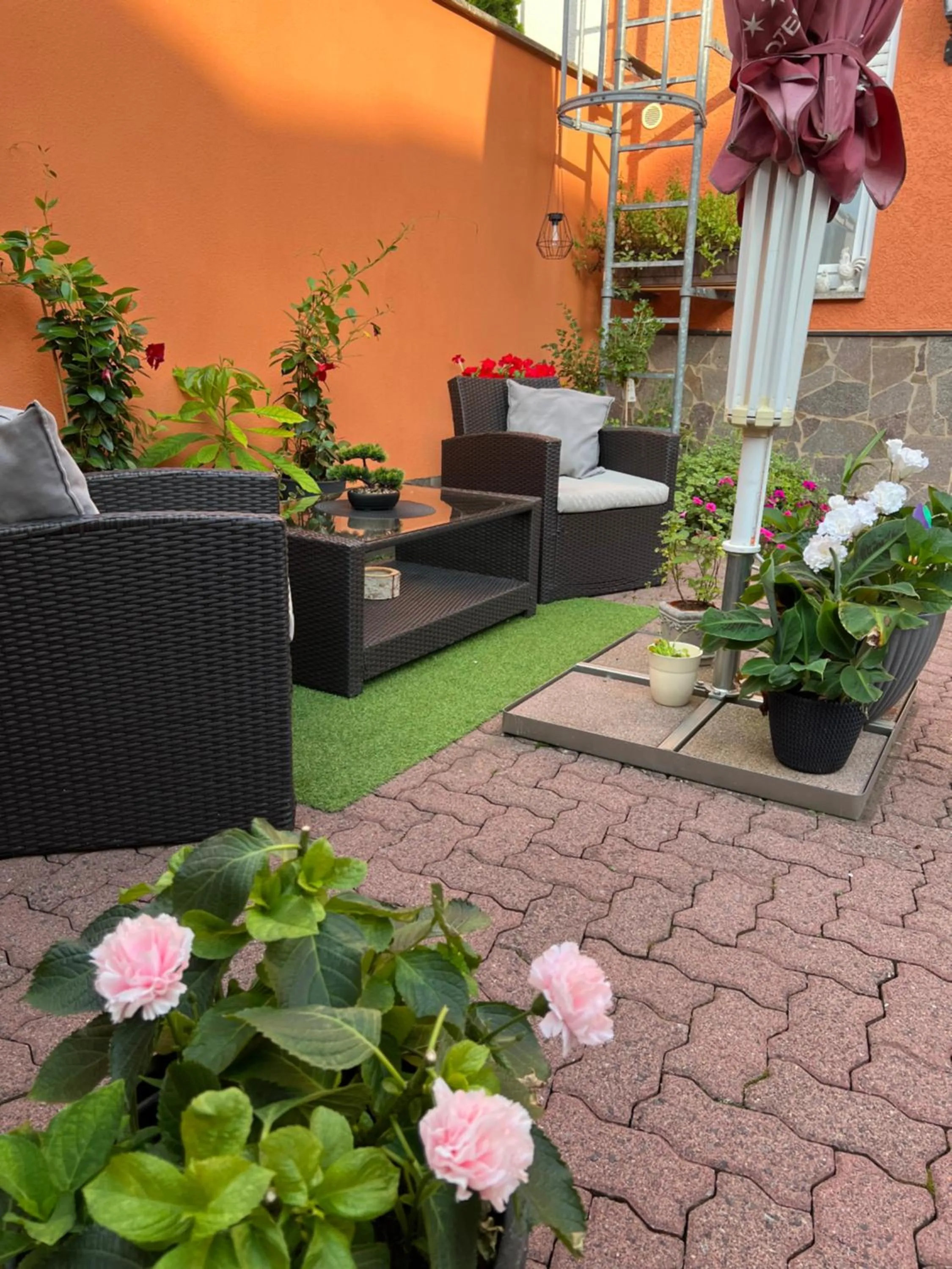 Patio in Hotel Residenz Stockstadt