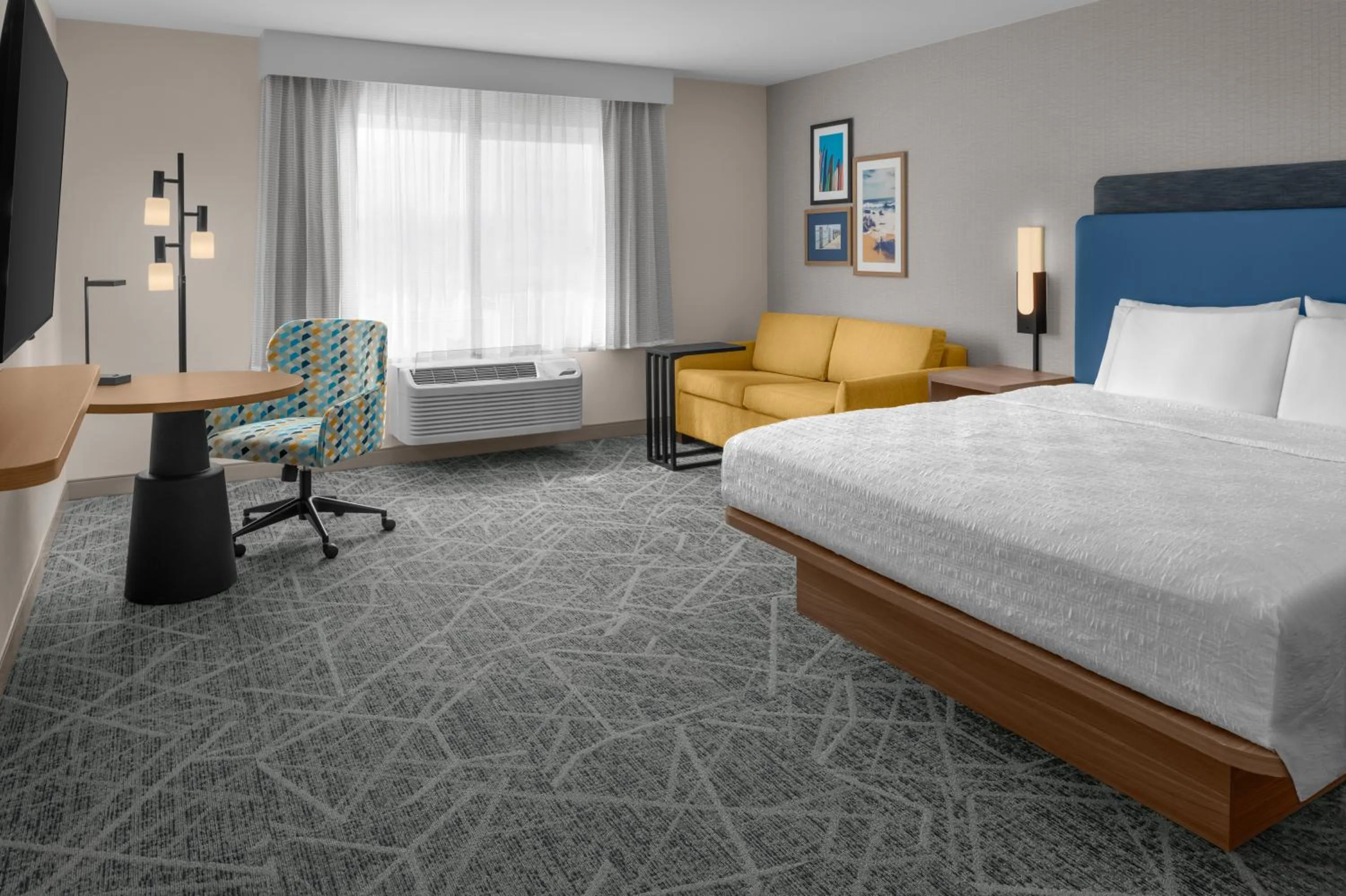 Bed in Hampton Inn by Hilton Costa Mesa Newport Beach