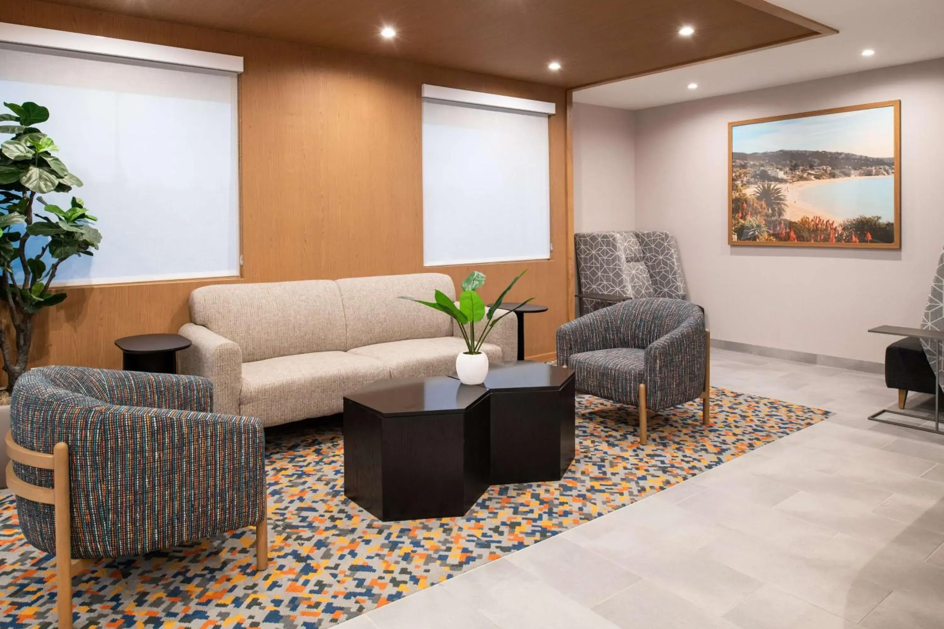 Lobby or reception in Hampton Inn by Hilton Costa Mesa Newport Beach Lobby or reception in Hampton Inn by Hilton Costa Mesa Newport Beach