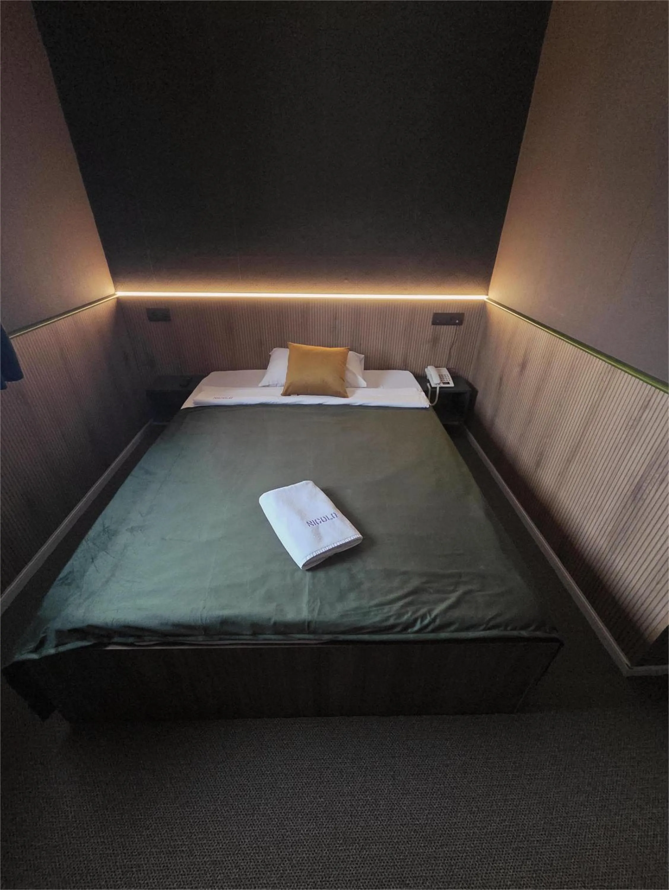 Bed in Garni Hotel & Spa Nicolo