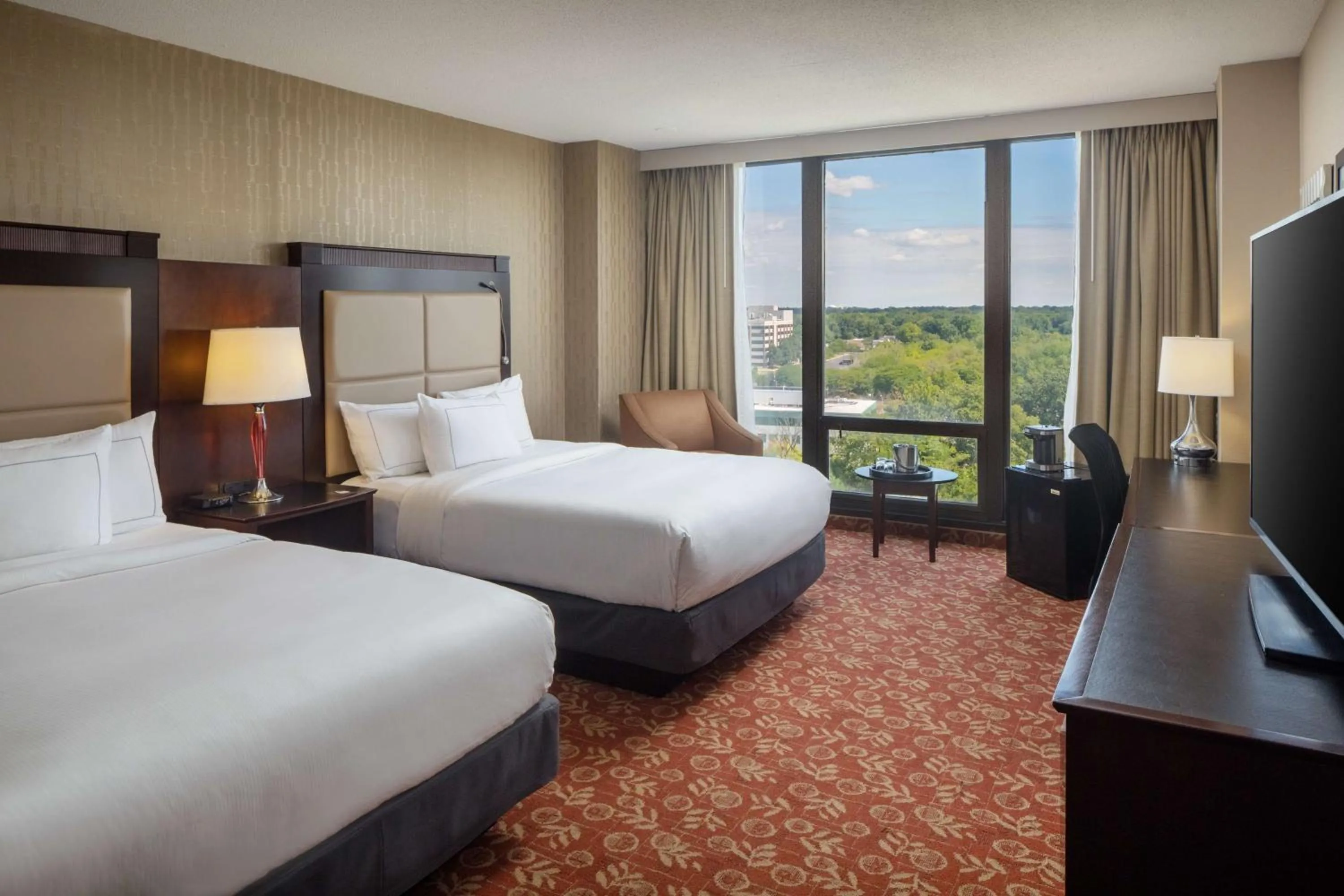 Bed in DoubleTree by Hilton Cherry Hill Philadelphia
