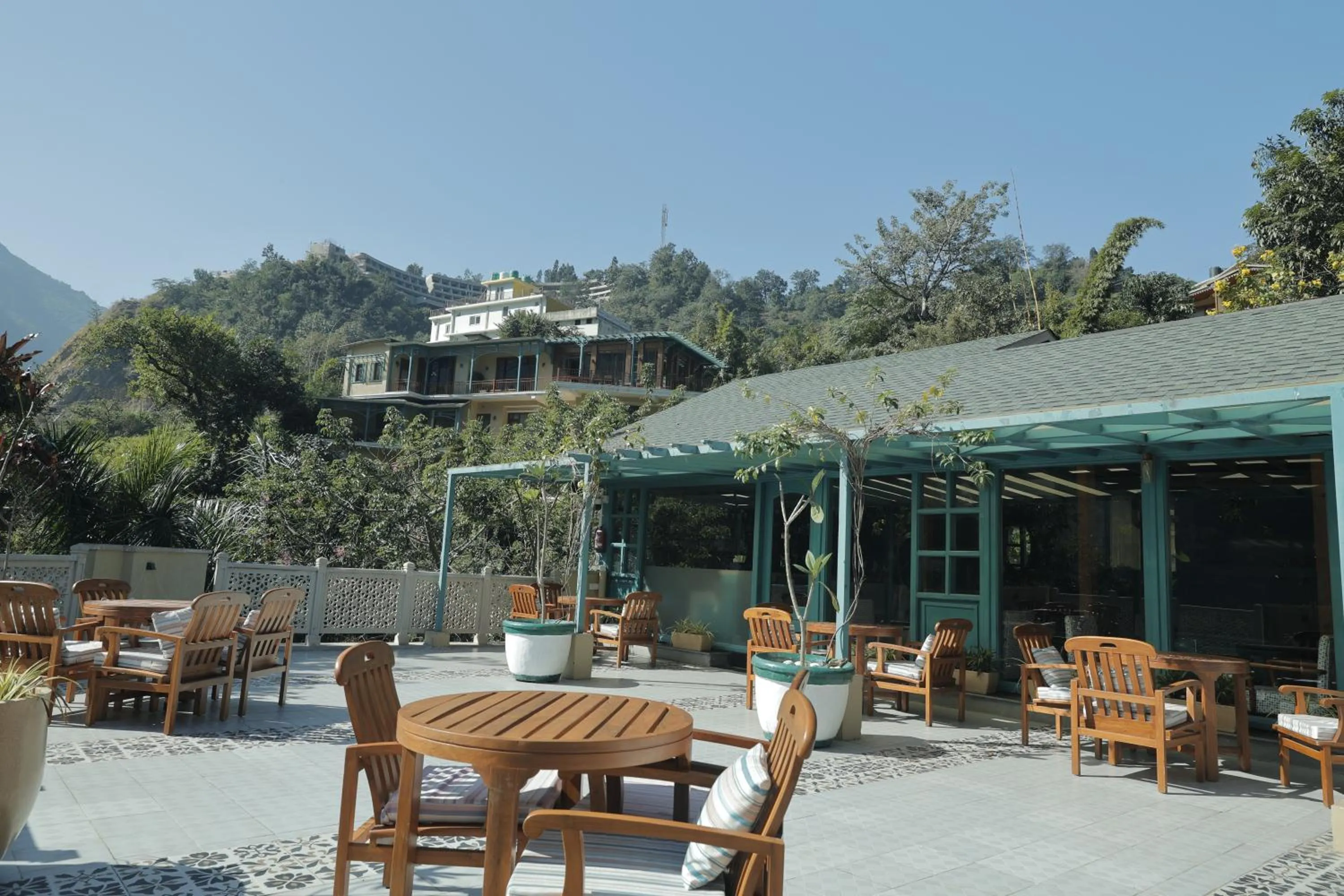 Lounge or bar in Raga on the Ganges, Rishikesh