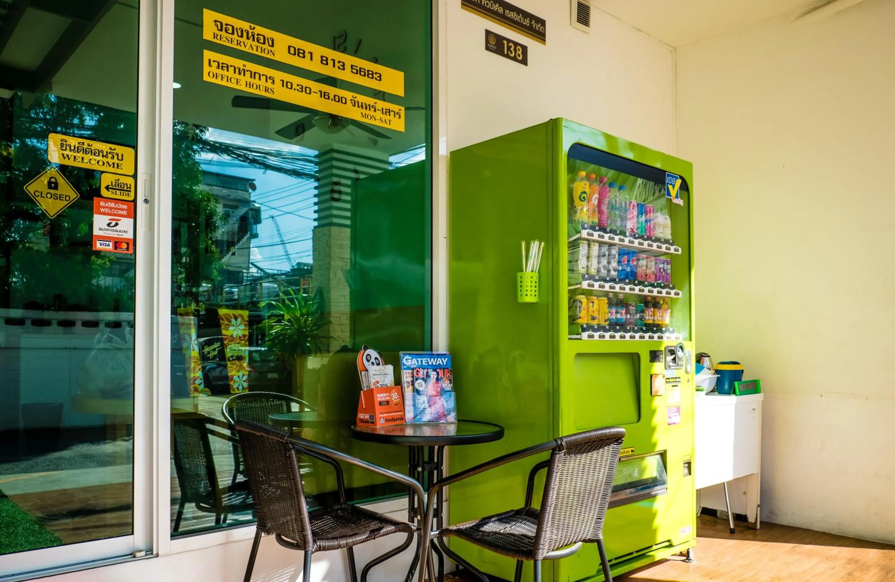 Non alcoholic drinks in Sunset Residence Pinklao