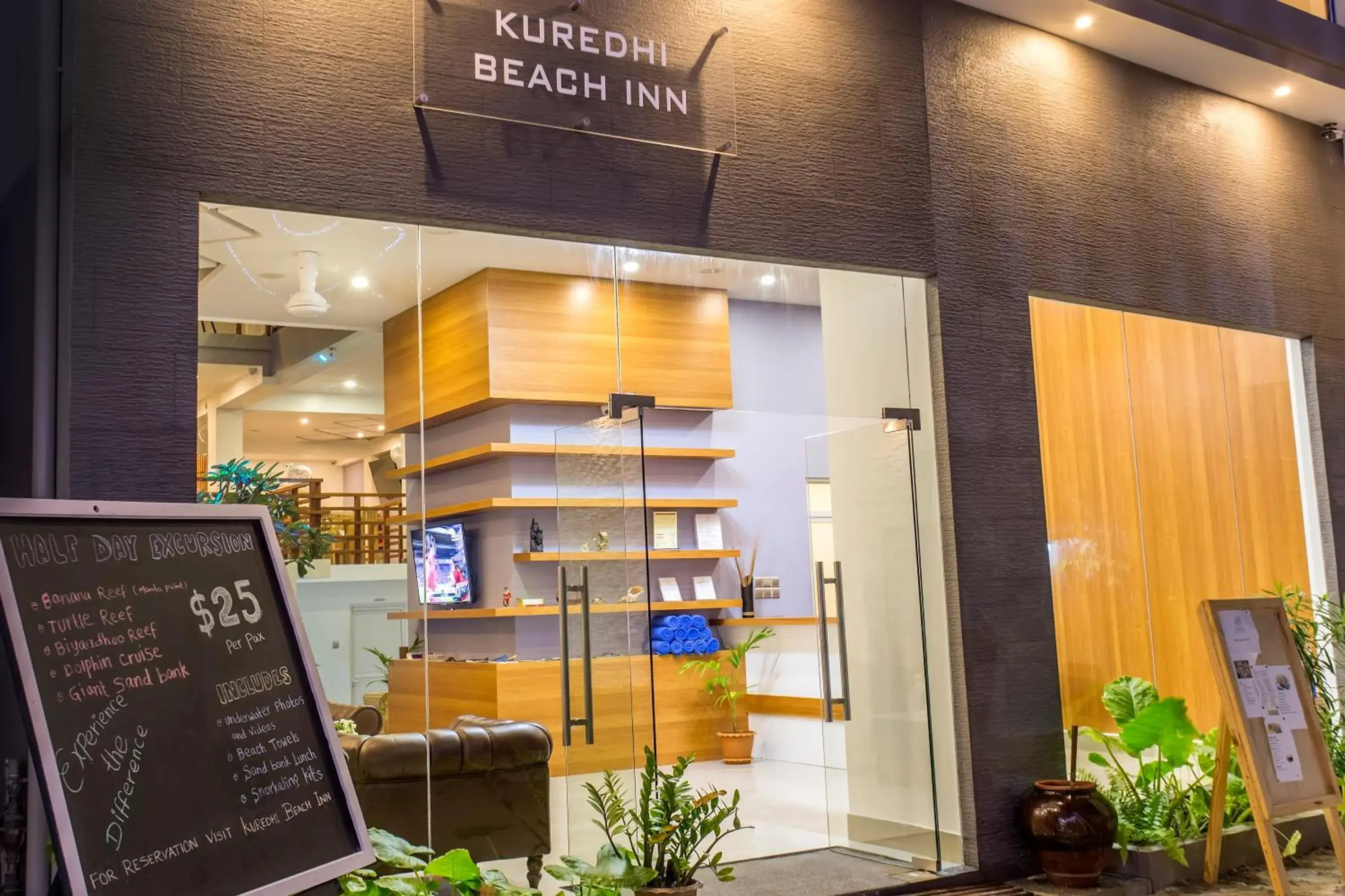 Property building in Kuredhi Beach Inn Property building in Kuredhi Beach Inn