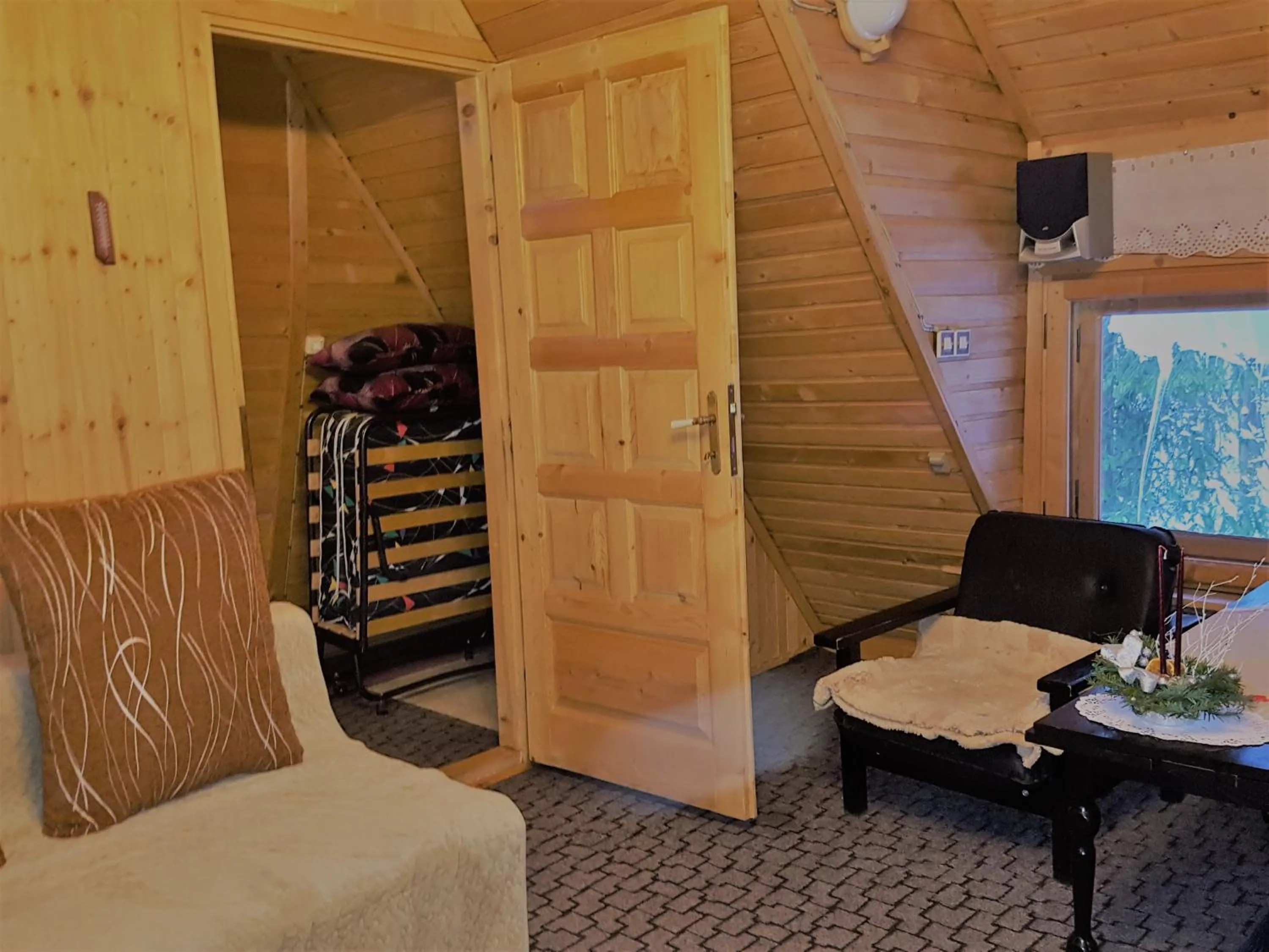 Bed in Domek Drewniany Tetmajera Centrum Zakopane