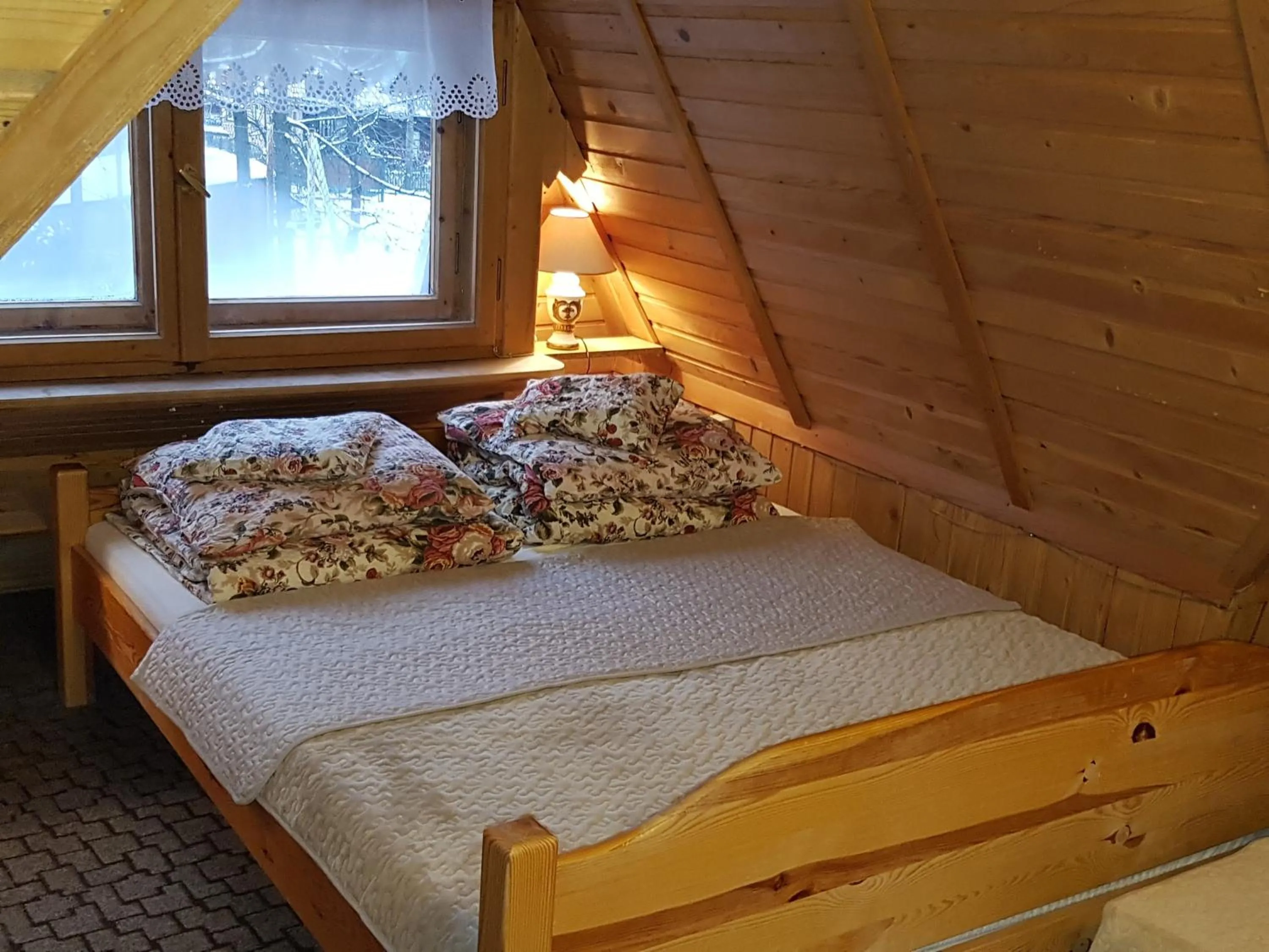 Bed in Domek Drewniany Tetmajera Centrum Zakopane