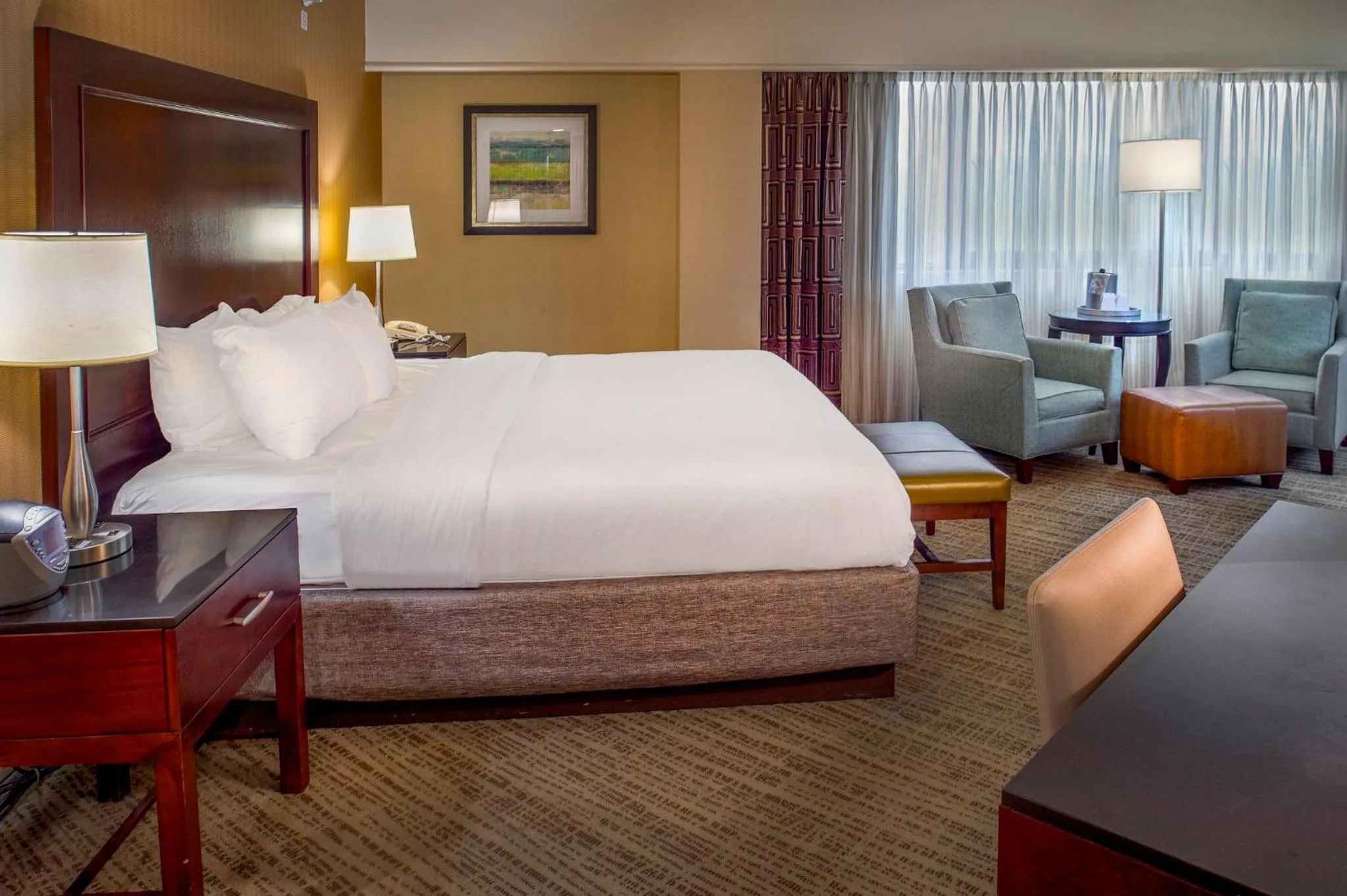 Photo of the whole room, Bed in Crowne Plaza Hotel St. Louis Airport by IHG