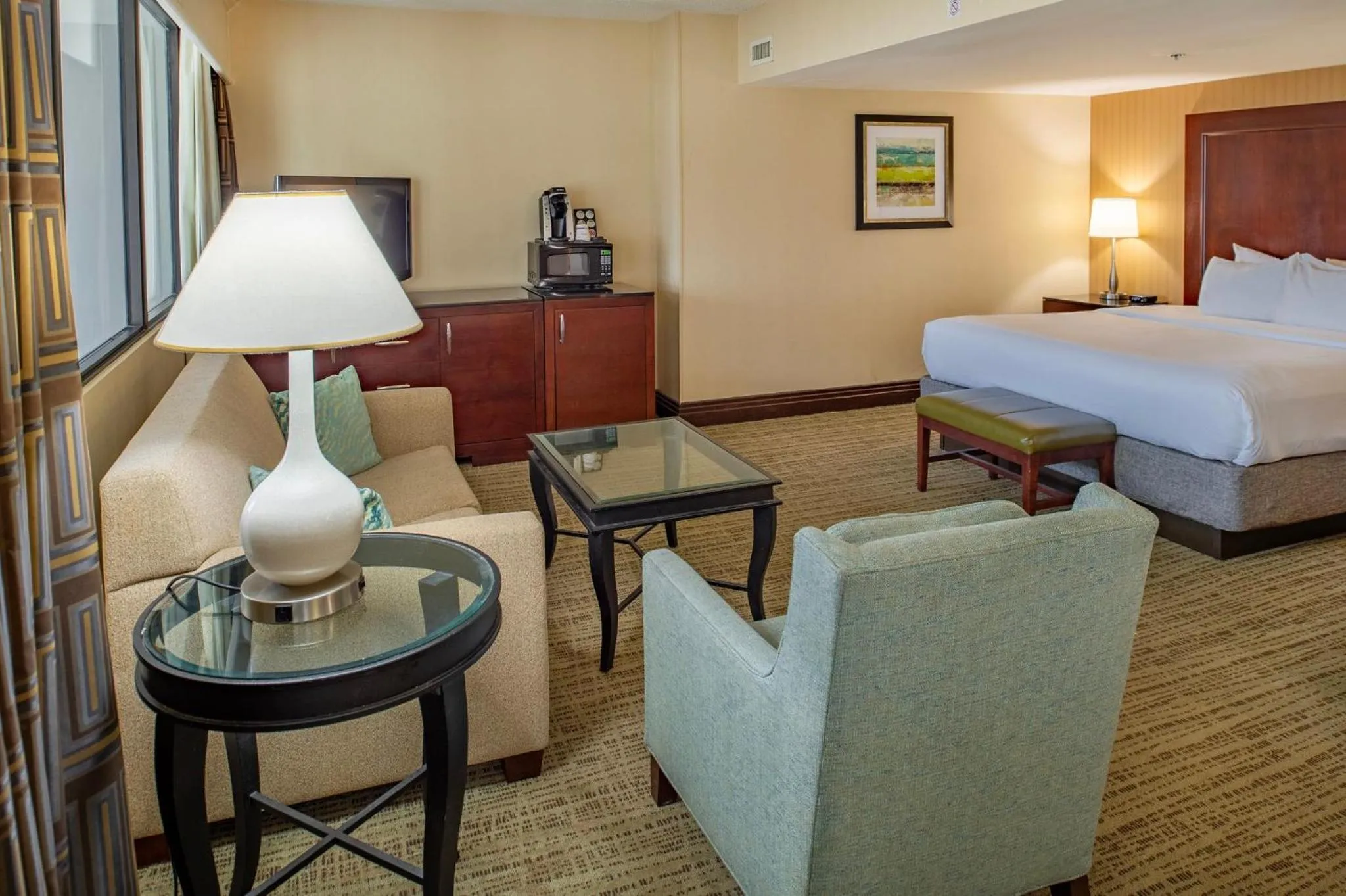 Photo of the whole room, Bed in Crowne Plaza Hotel St. Louis Airport by IHG