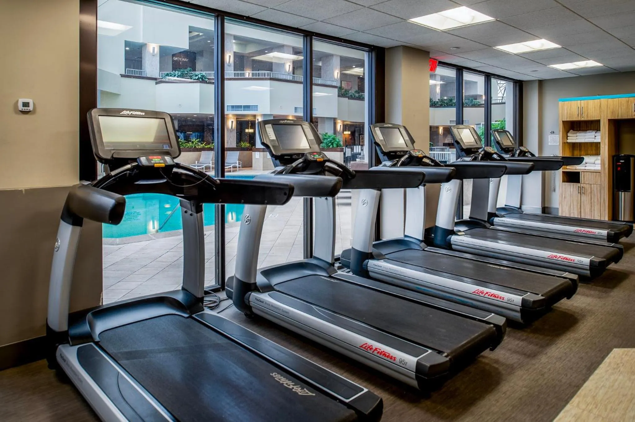 Fitness centre/facilities in Crowne Plaza Hotel St. Louis Airport by IHG