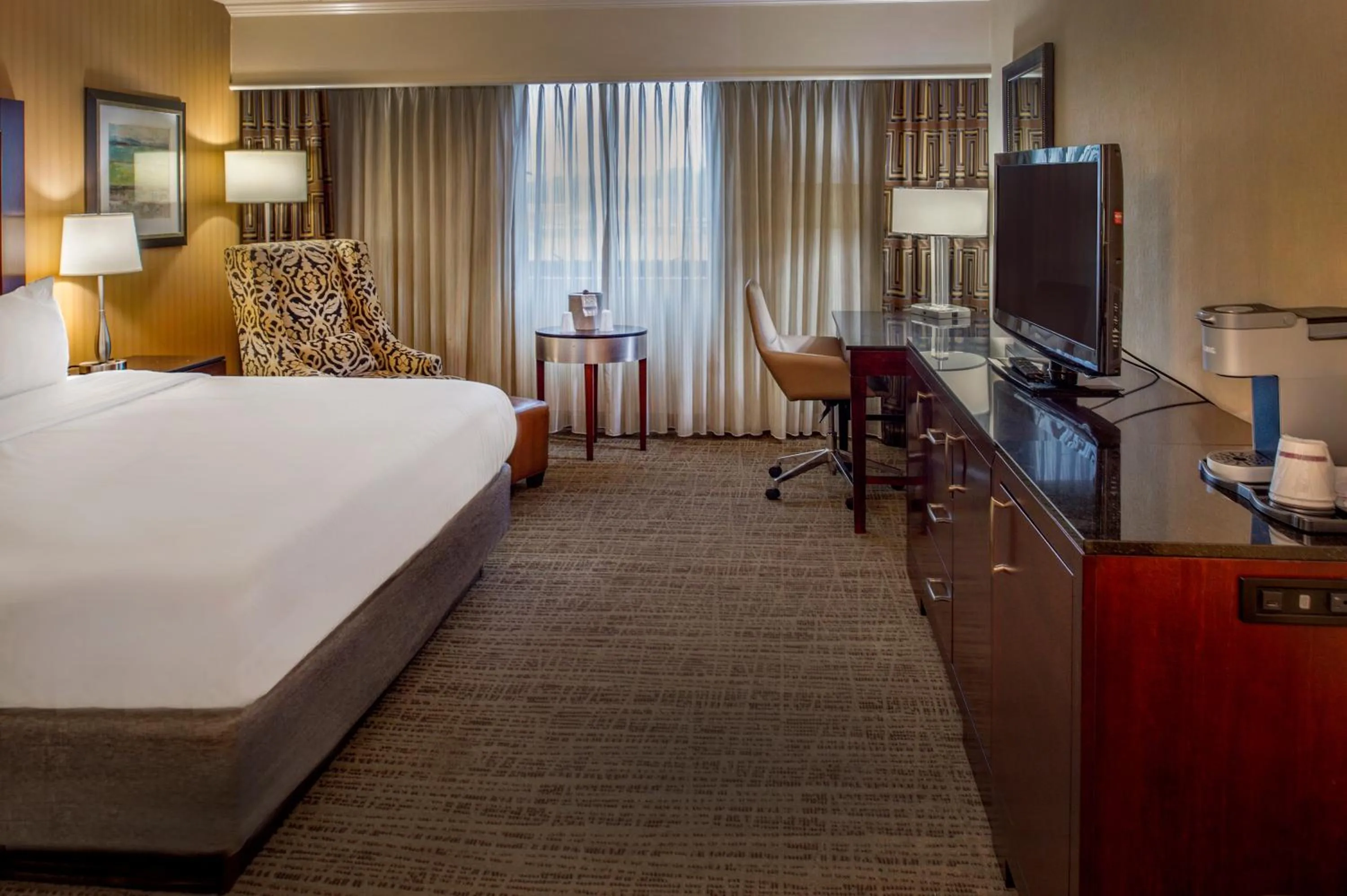 Bed in Crowne Plaza Hotel St. Louis Airport by IHG