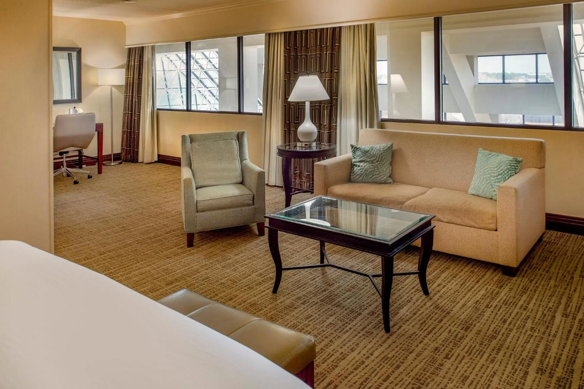 Photo of the whole room, Bed in Crowne Plaza Hotel St. Louis Airport by IHG