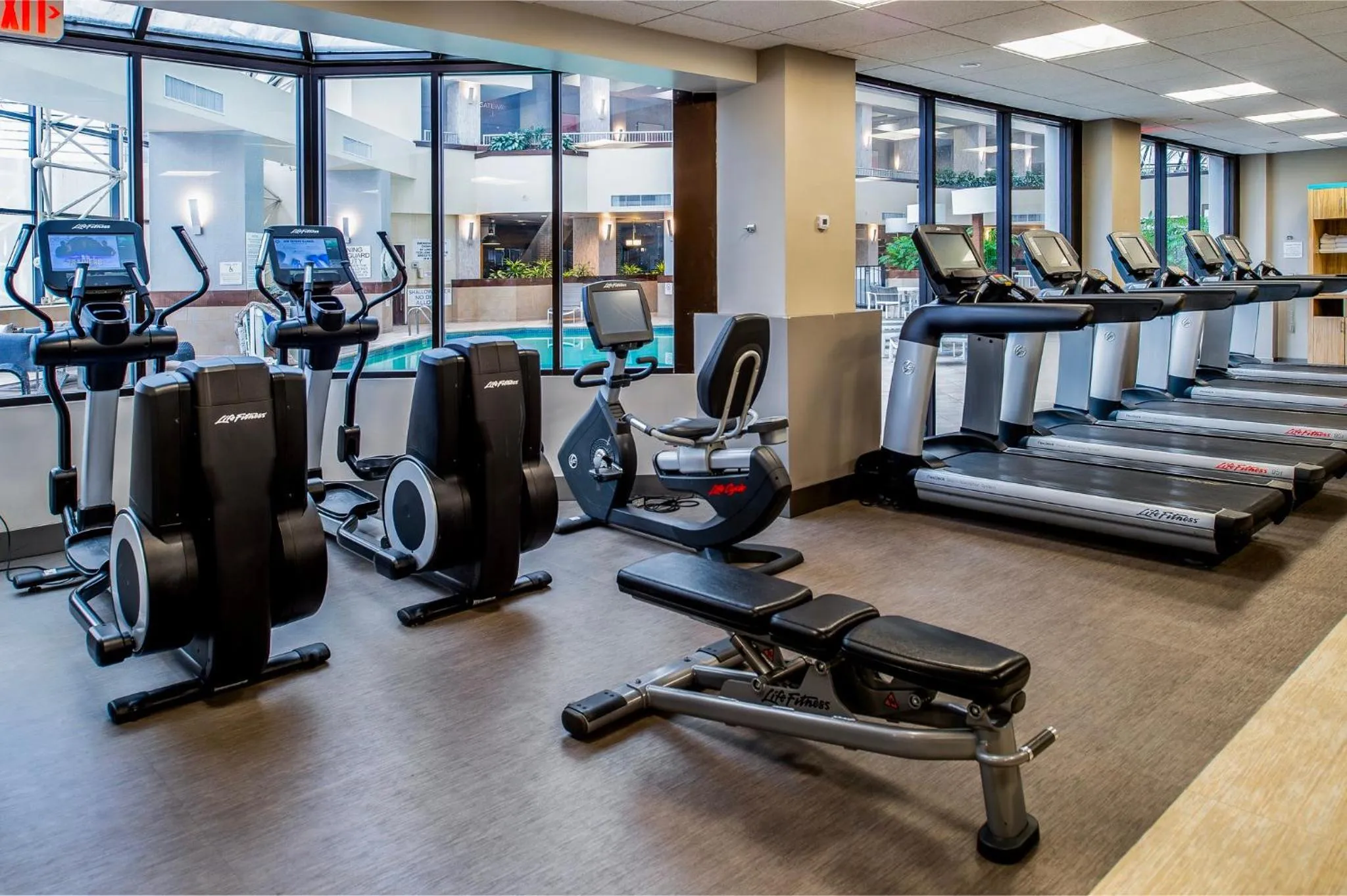 Fitness centre/facilities in Crowne Plaza Hotel St. Louis Airport by IHG