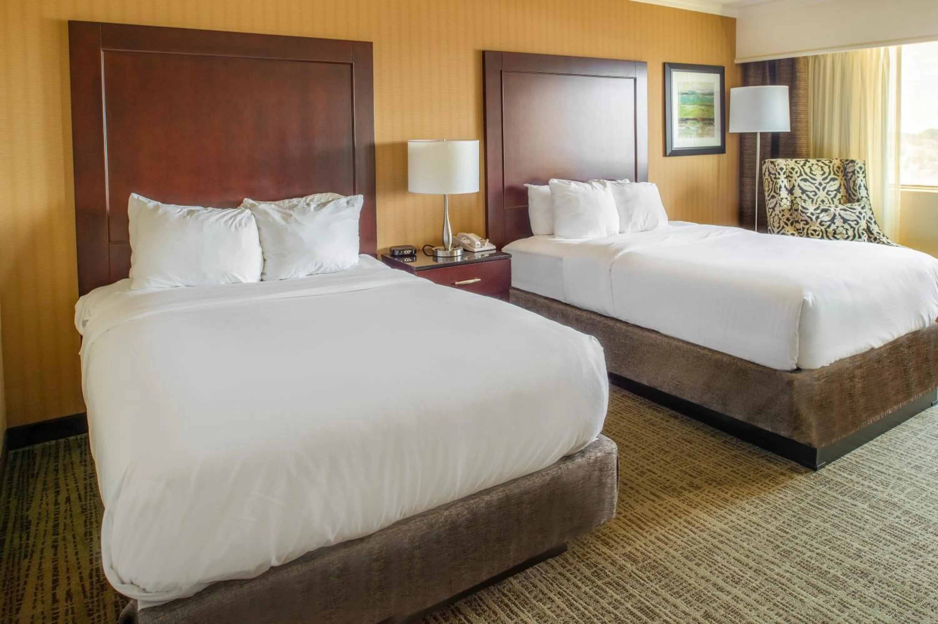 Bed in Crowne Plaza Hotel St. Louis Airport by IHG