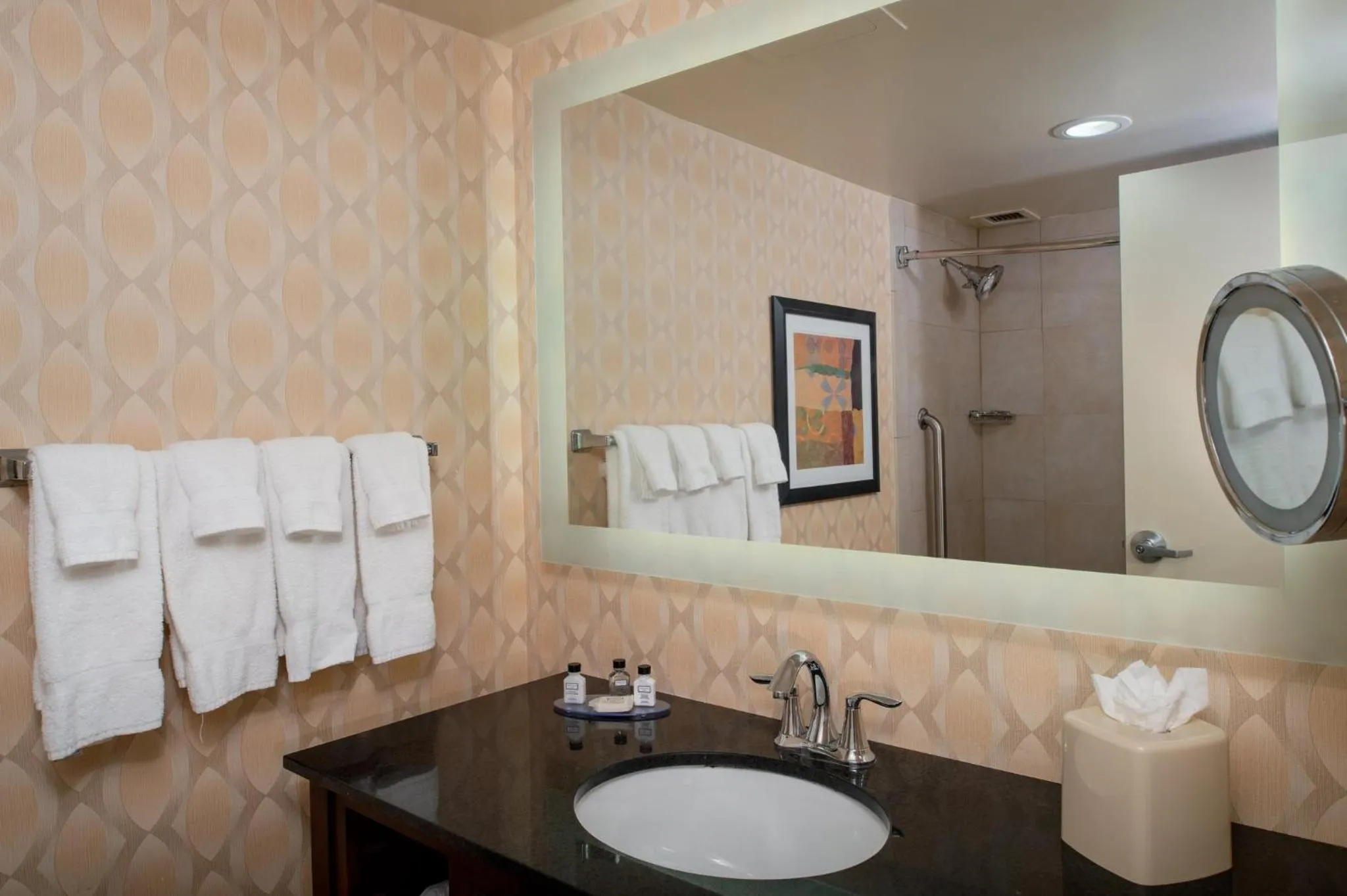 Bathroom in Crowne Plaza Hotel St. Louis Airport by IHG