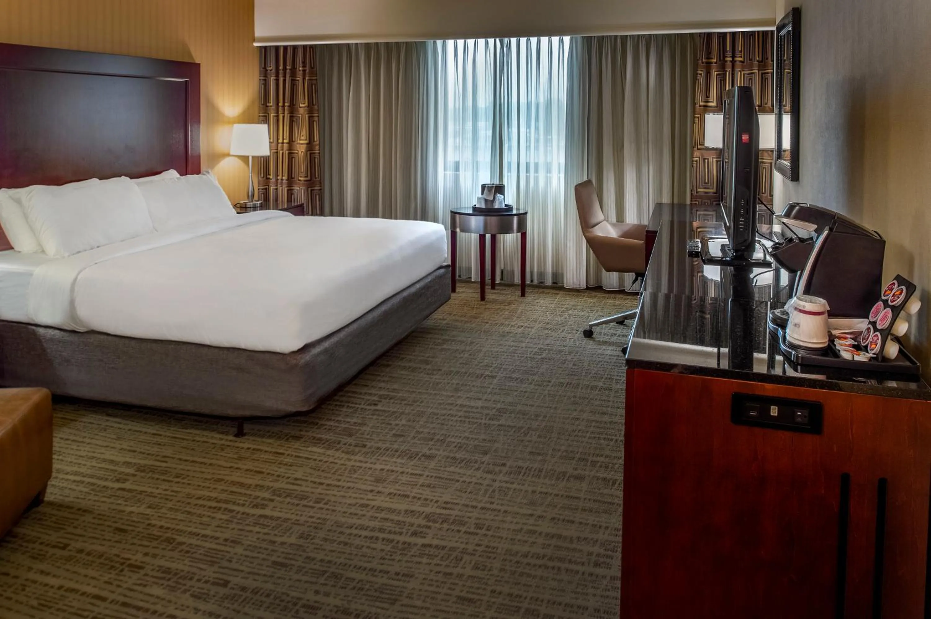 Bed in Crowne Plaza Hotel St. Louis Airport by IHG