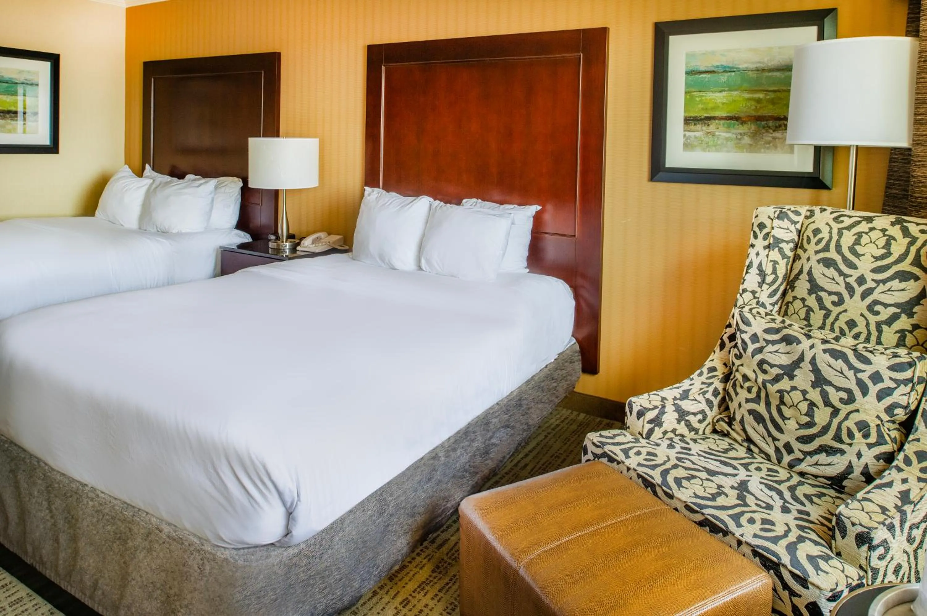 Bed in Crowne Plaza Hotel St. Louis Airport by IHG