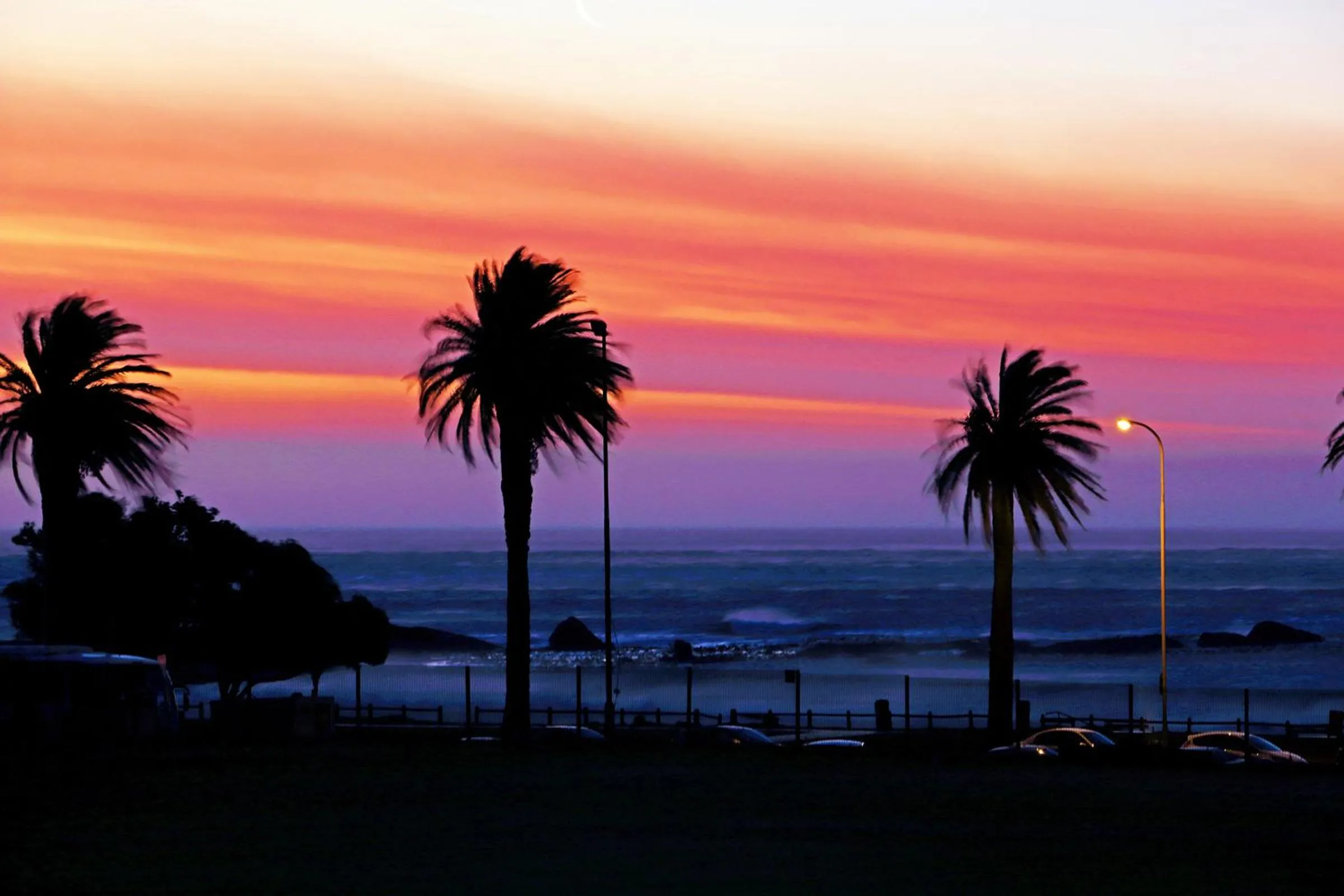 Sunset in Camps Bay Beach Apartment