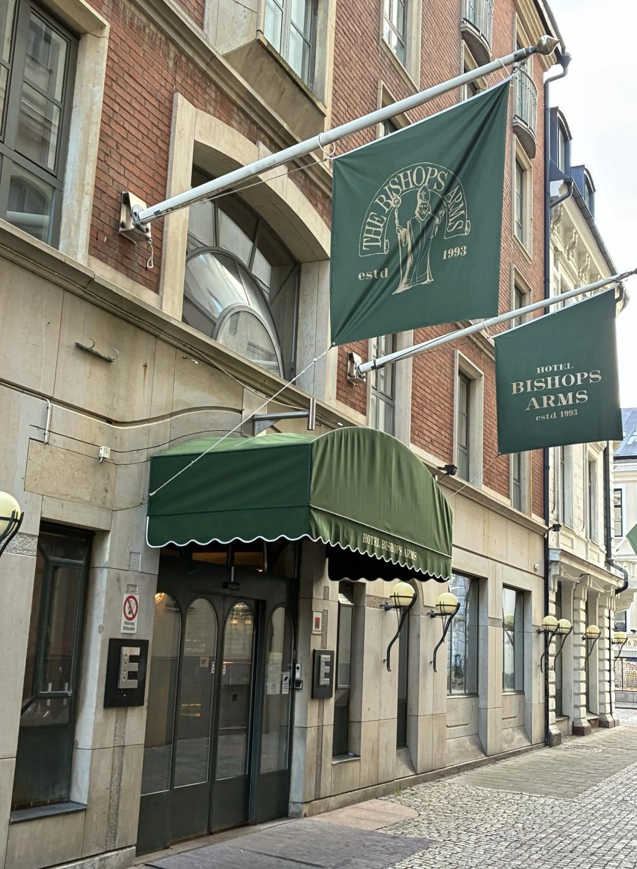 Facade/entrance in Hotel Bishops Arms Malmö